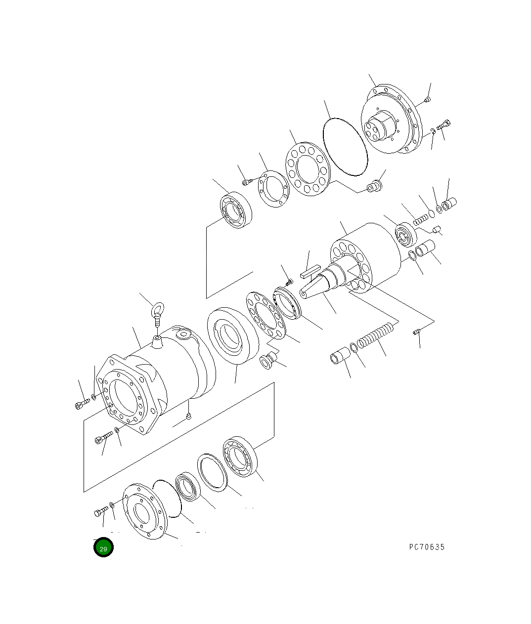 Болт 257-81-34410 Komatsu