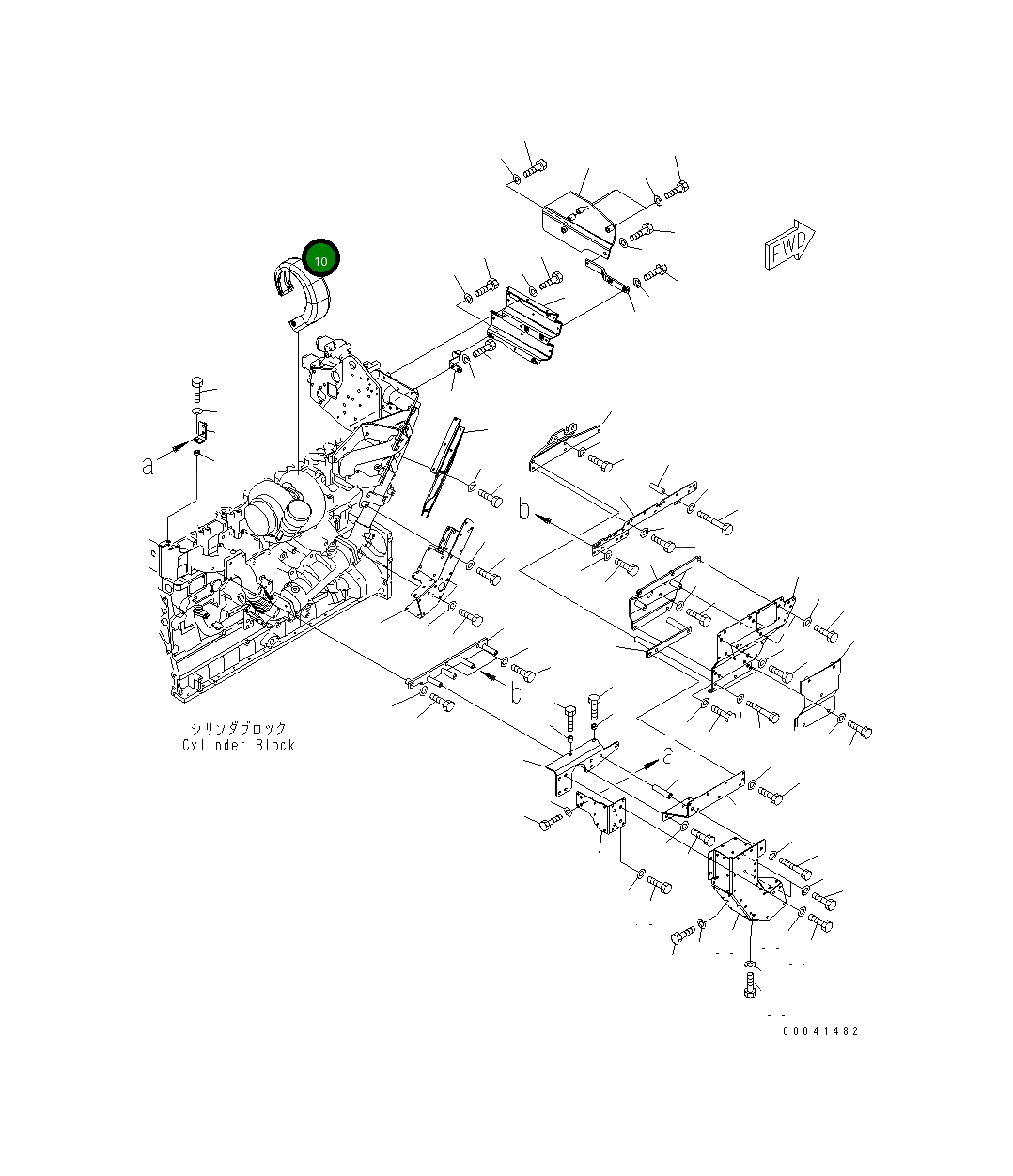 Крышка 6261-11-8430 Komatsu