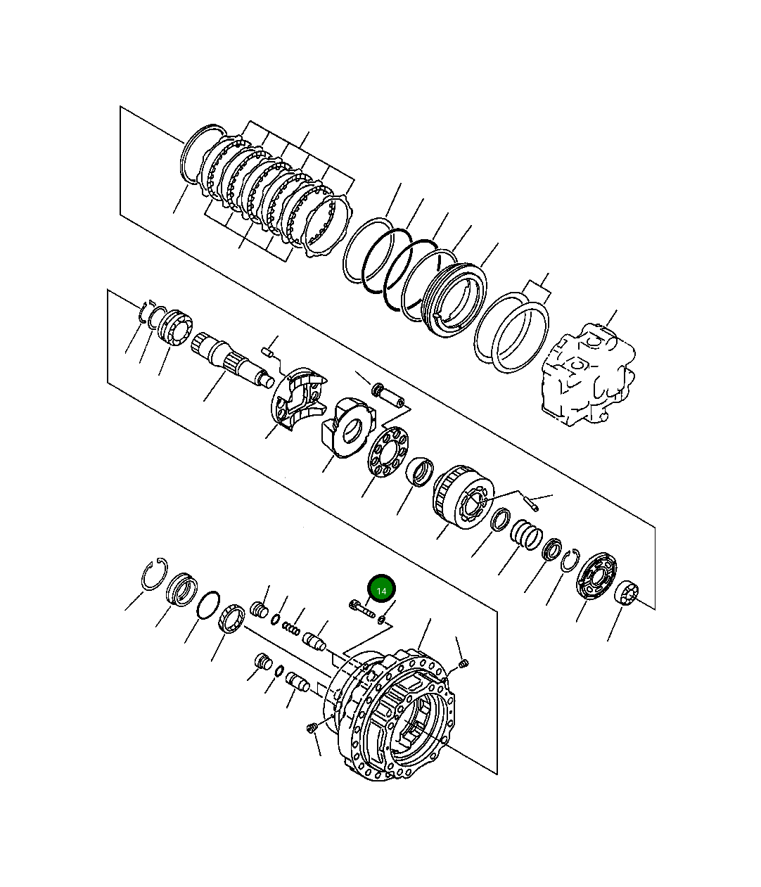 Болт 01252-61695 Komatsu