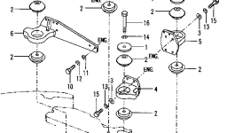 Кронштейн YM172187-13800 Komatsu