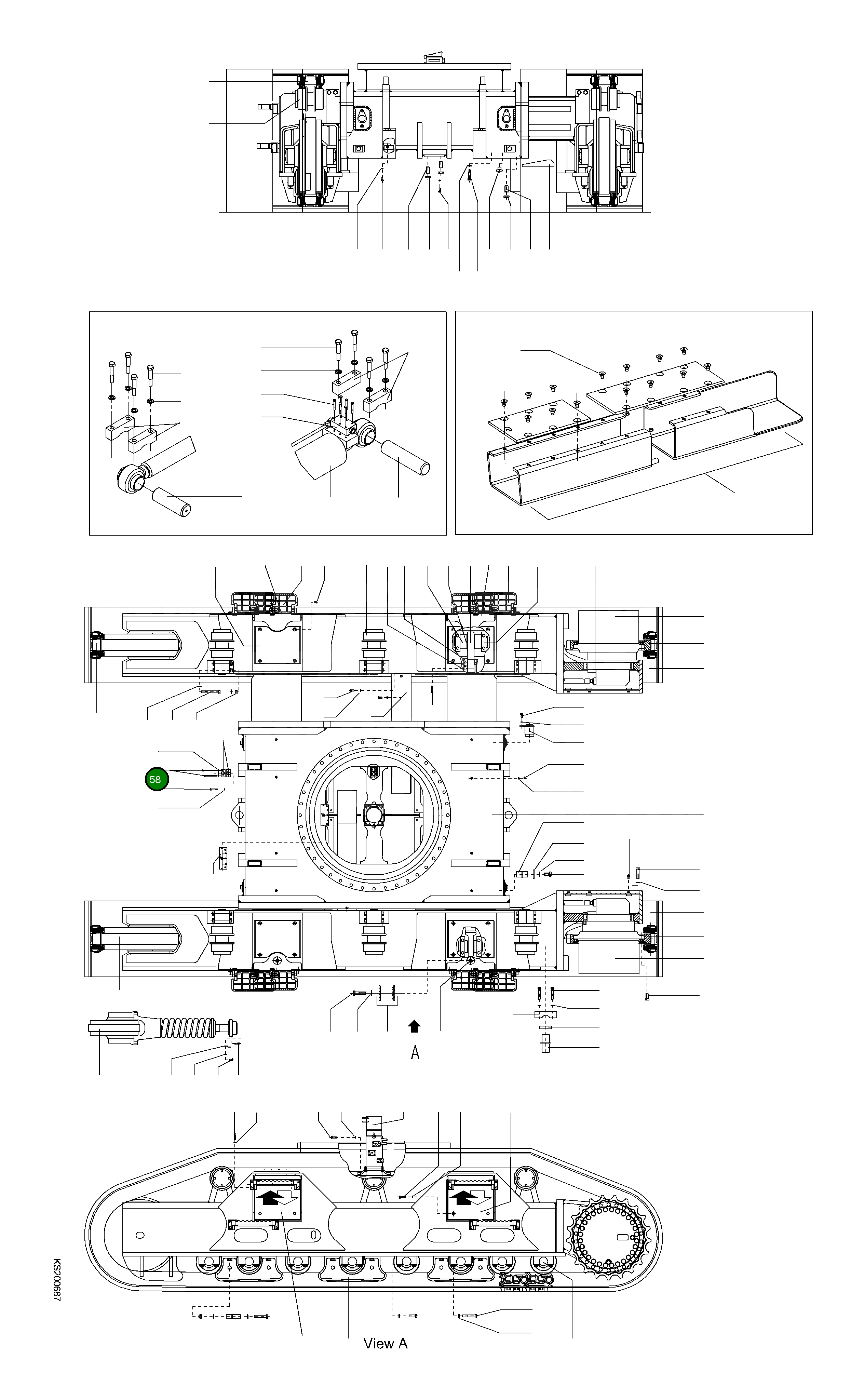 Болт 208-30-KB950  Komatsu