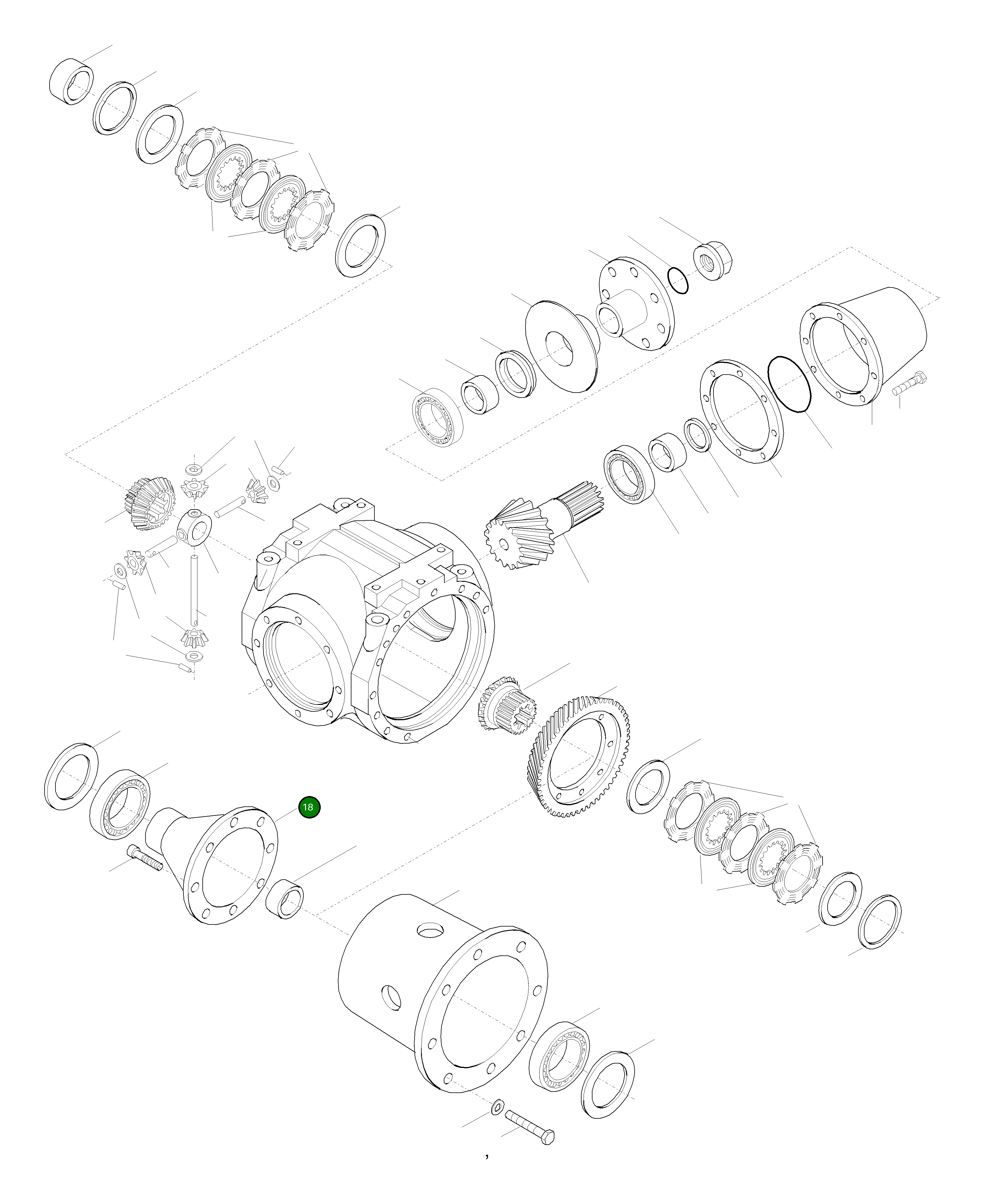 Крышка 42U-22-H0P56 Komatsu