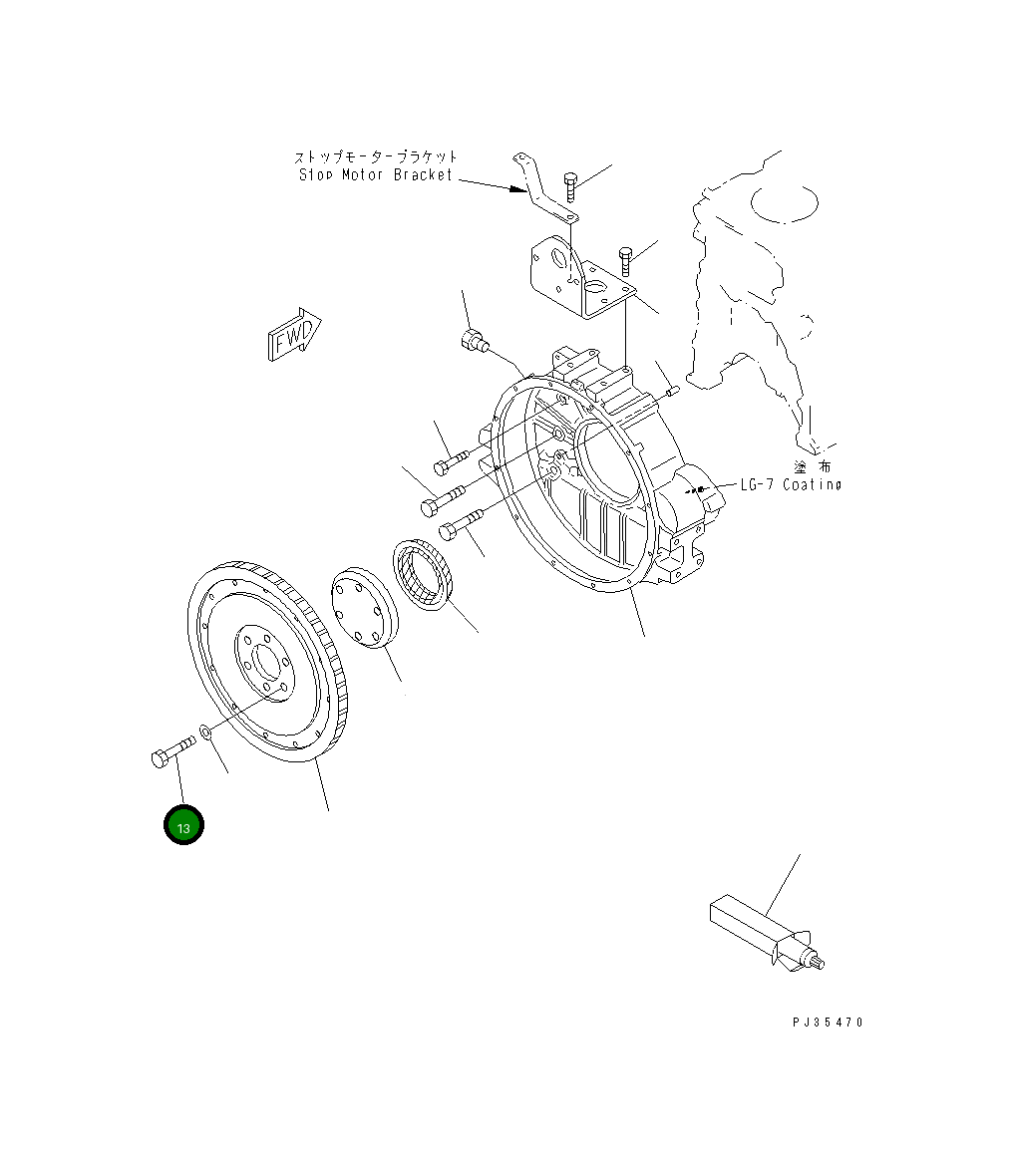 Болт 01050-31660 Komatsu