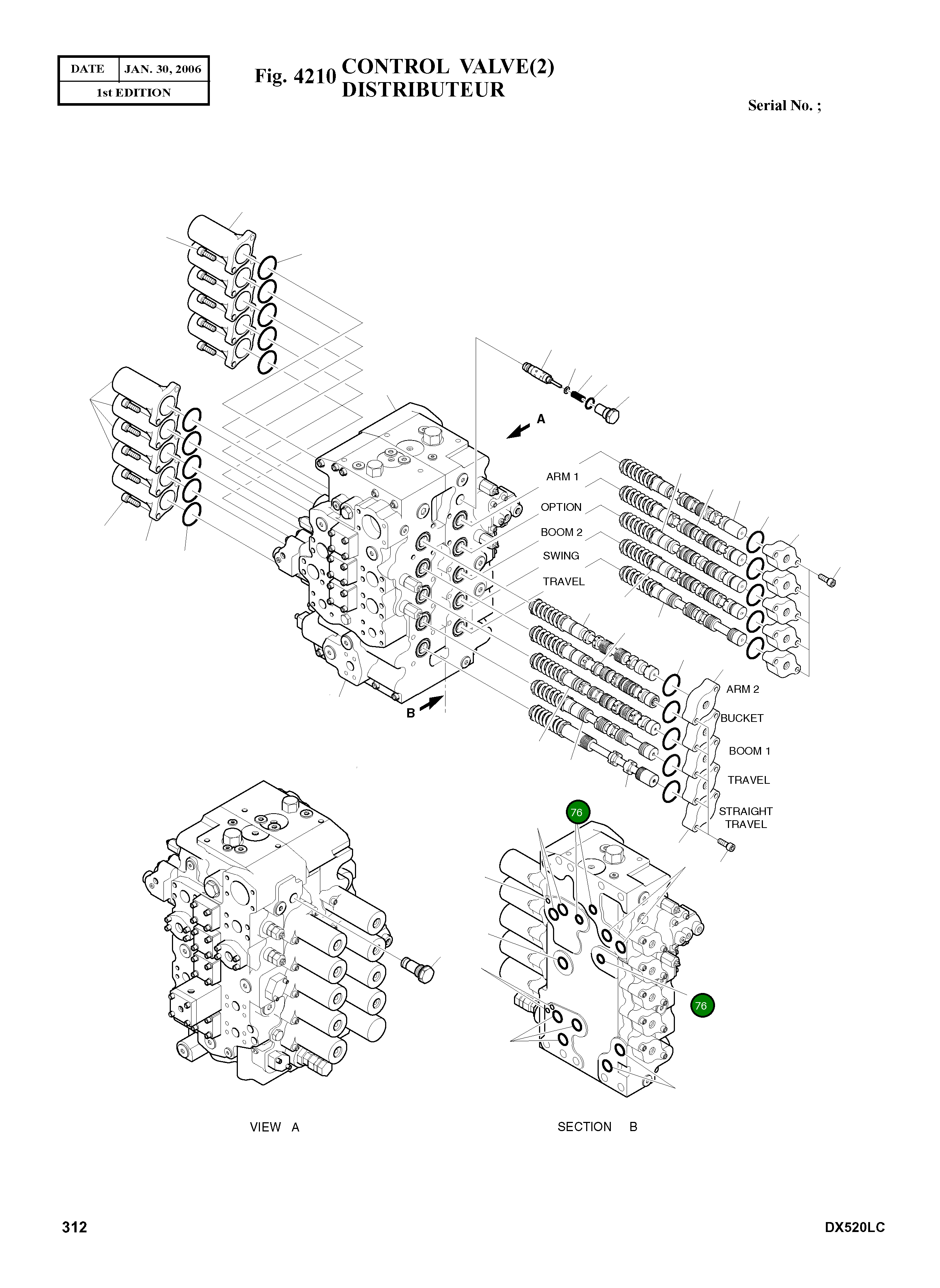 Кольцо уплотнительное (O-Ring) 180-00403 Komatsu