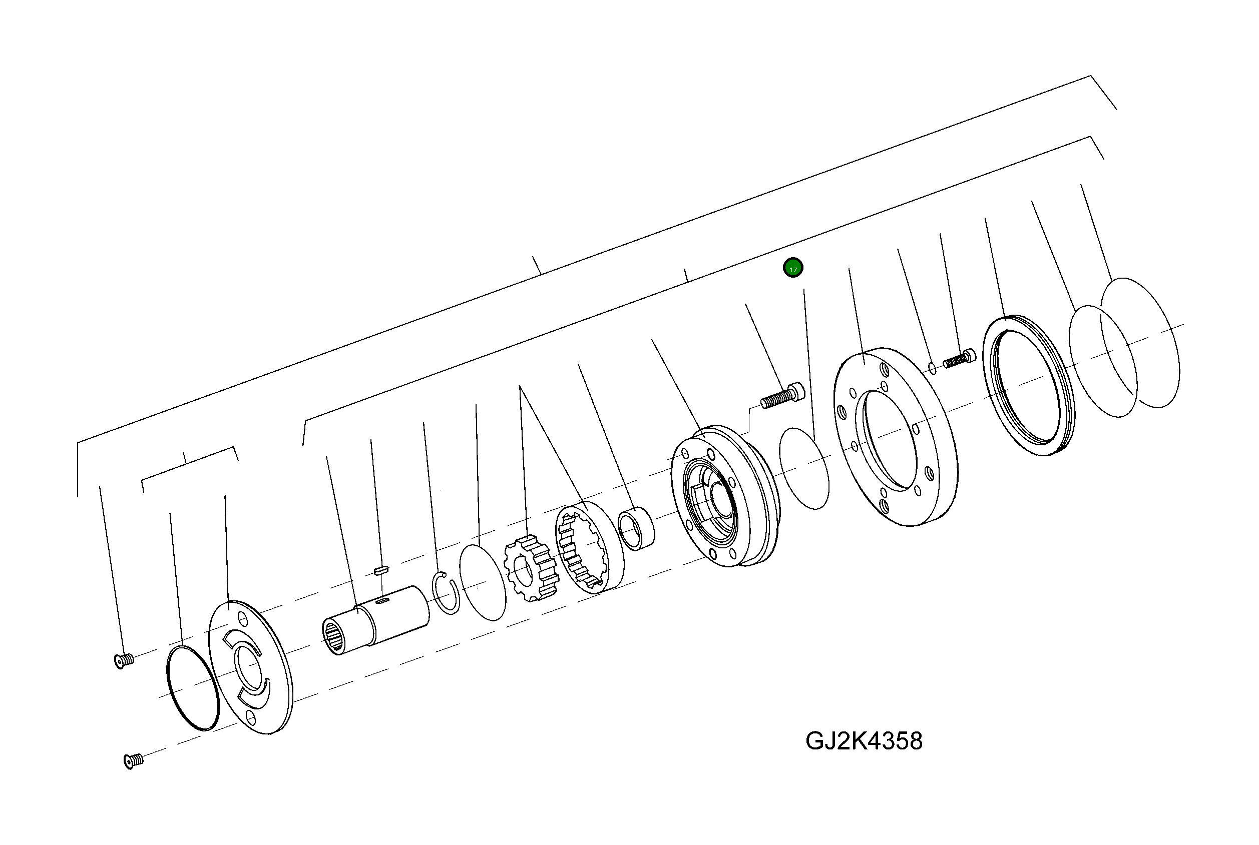 Кольцо уплотнительное (O-Ring) 42R-17-H0R01 Komatsu