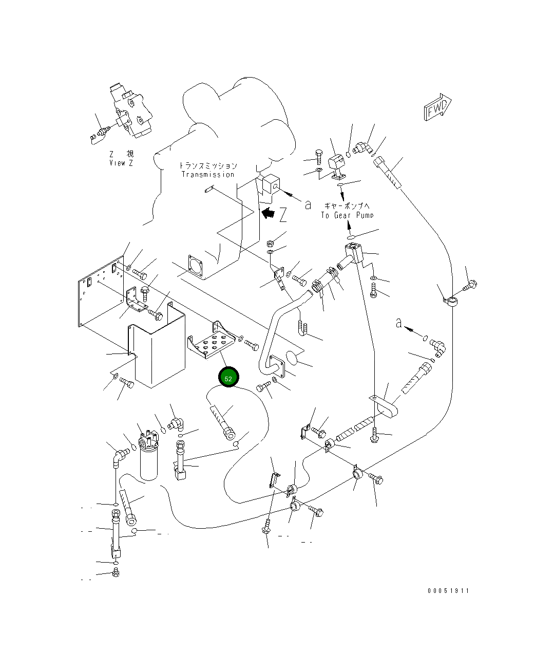 Крышка 23B-54-41420 Komatsu