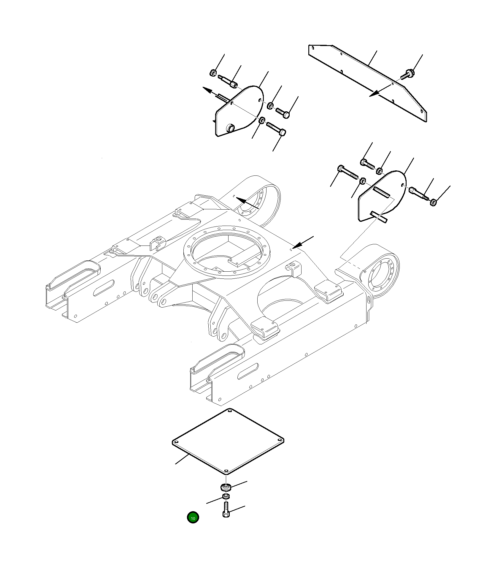 Крышка 3F2026648 Komatsu