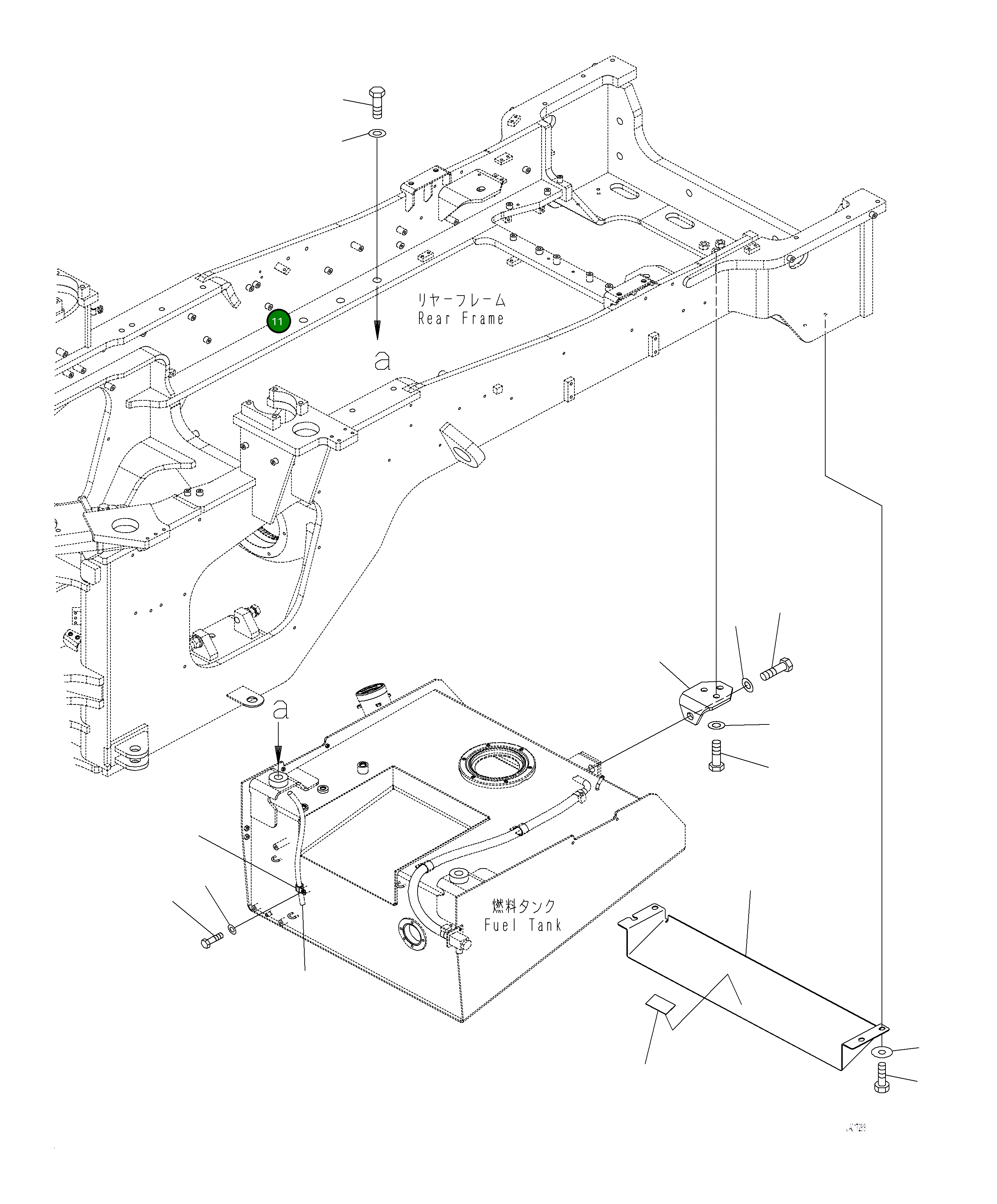 Крышка 421-04-51150  Komatsu