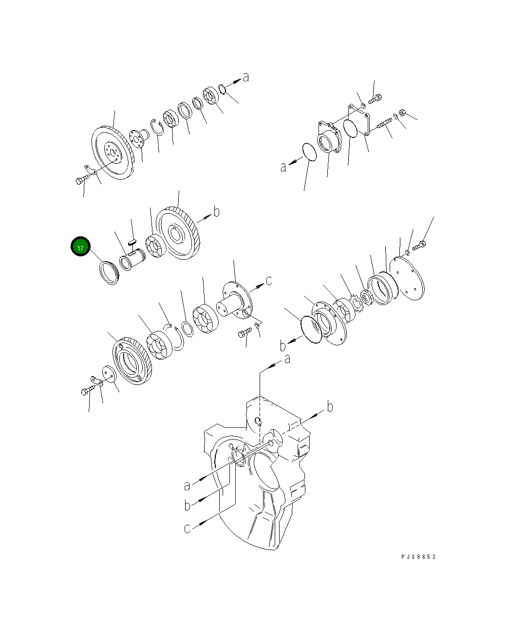 Кольцо 6691-21-4190  Komatsu