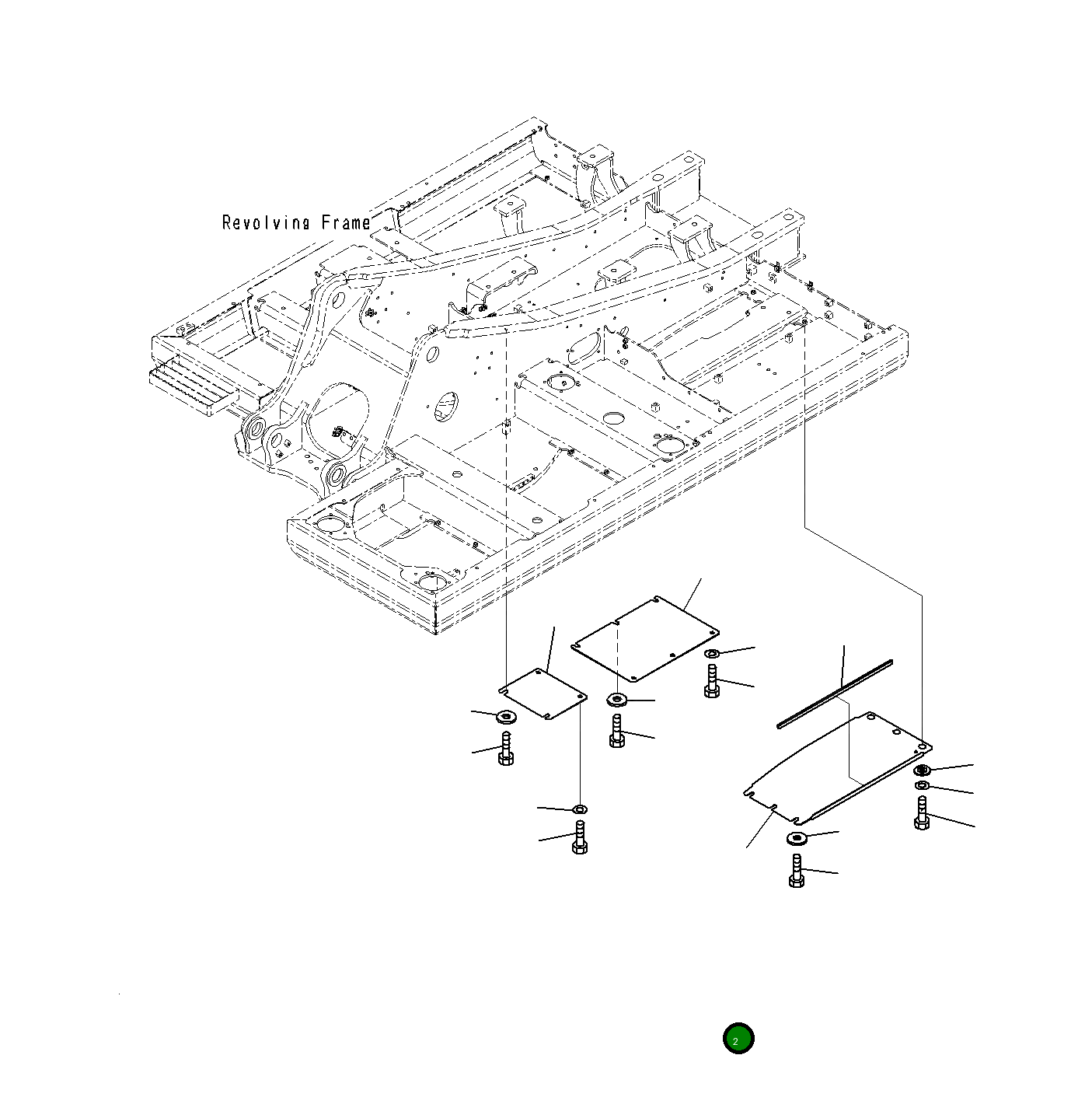Крышка 21K-54-J1140 Komatsu