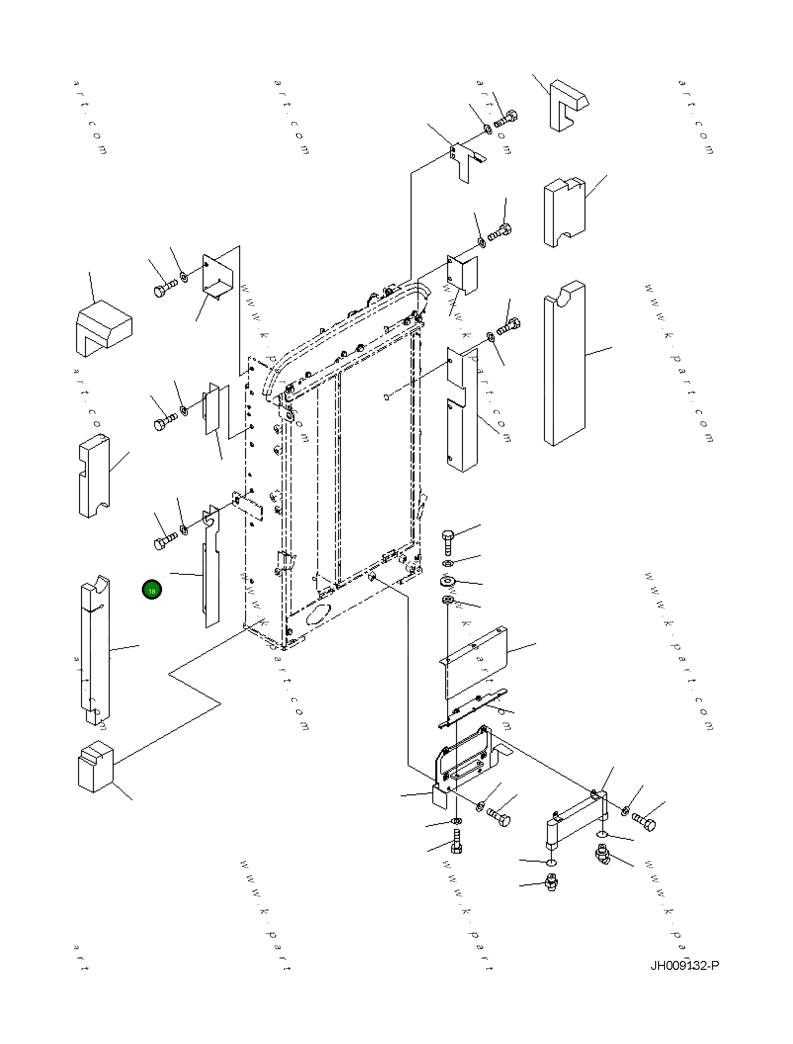 Крышка 21K-03-41671 Komatsu