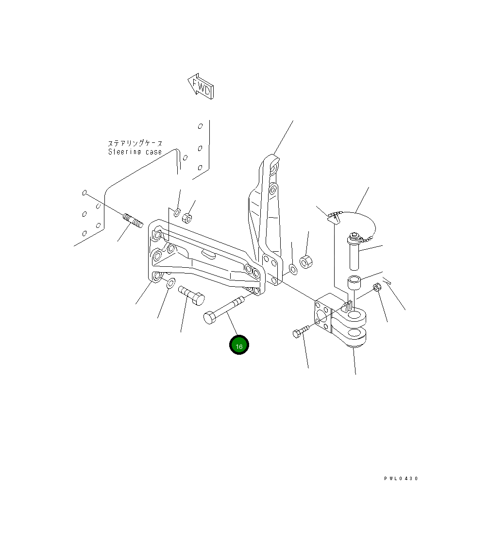 Болт 19N-69-11160 Komatsu