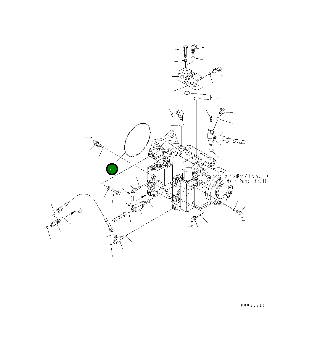 Кольцо уплотнительное (O-Ring) 07000-E5230 Komatsu