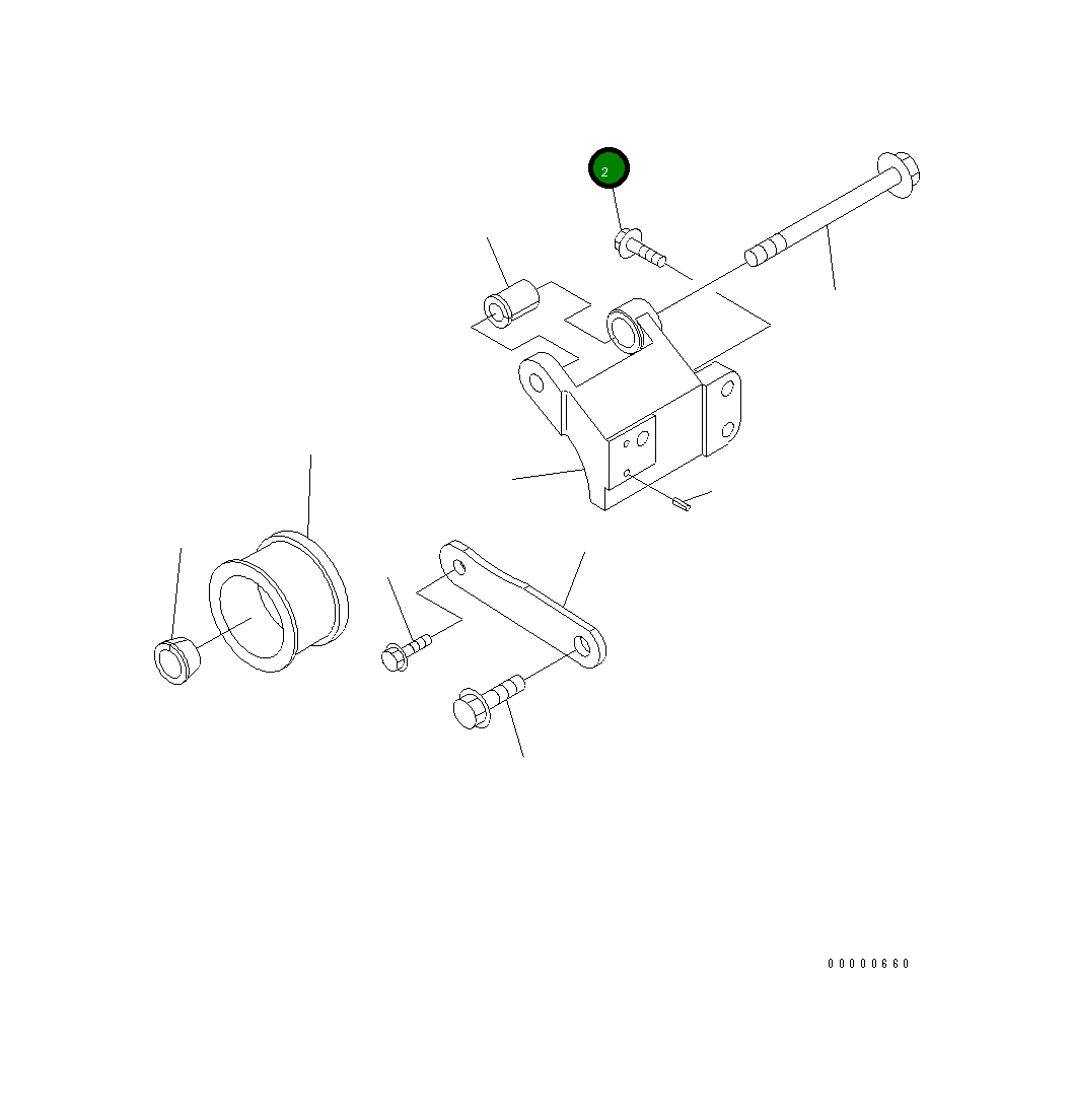 Болт 6732-71-5160 Komatsu