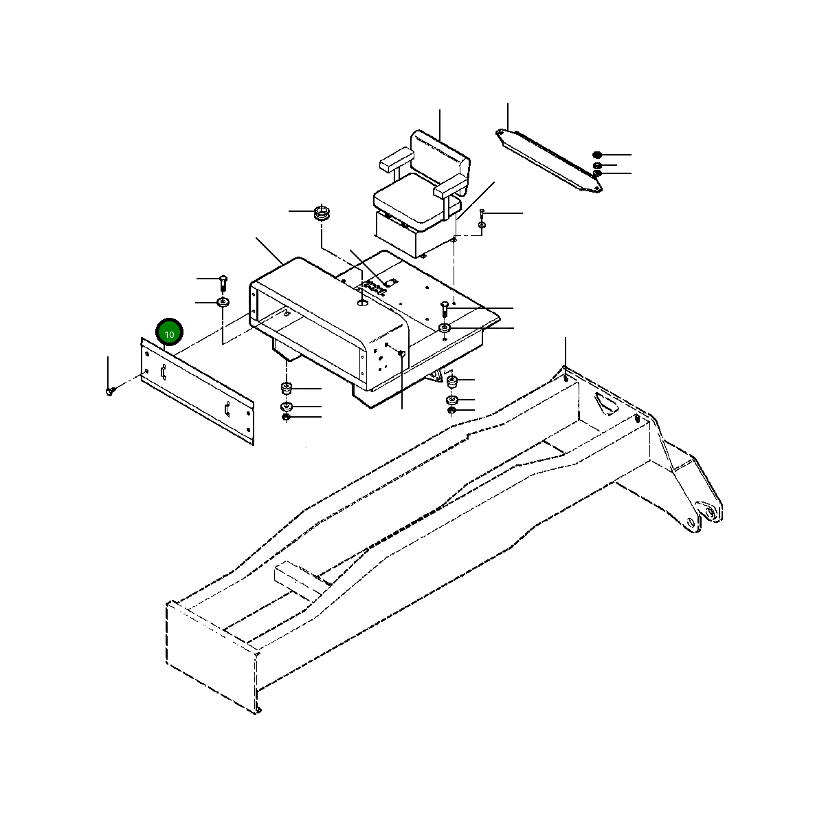 Крышка 114 131 Komatsu