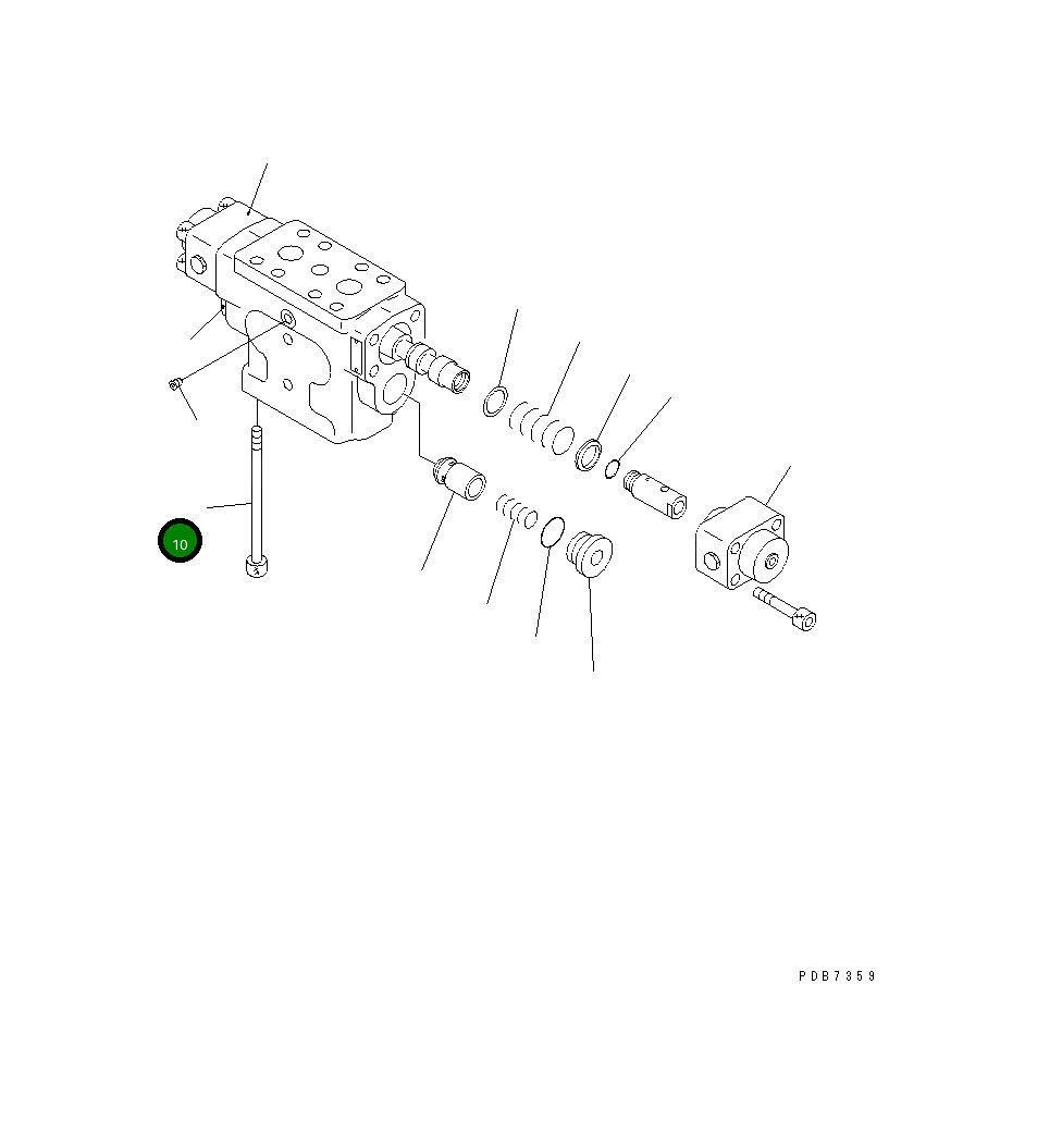 Болт KB21961-99036  Komatsu