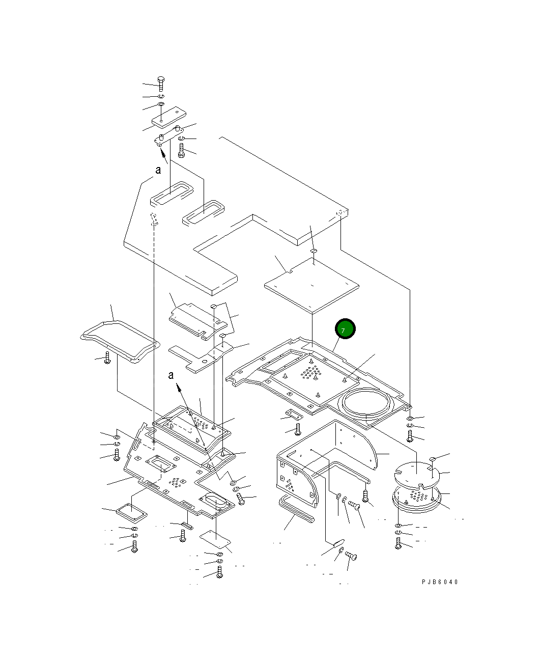 Крышка 176-911-2682 Komatsu