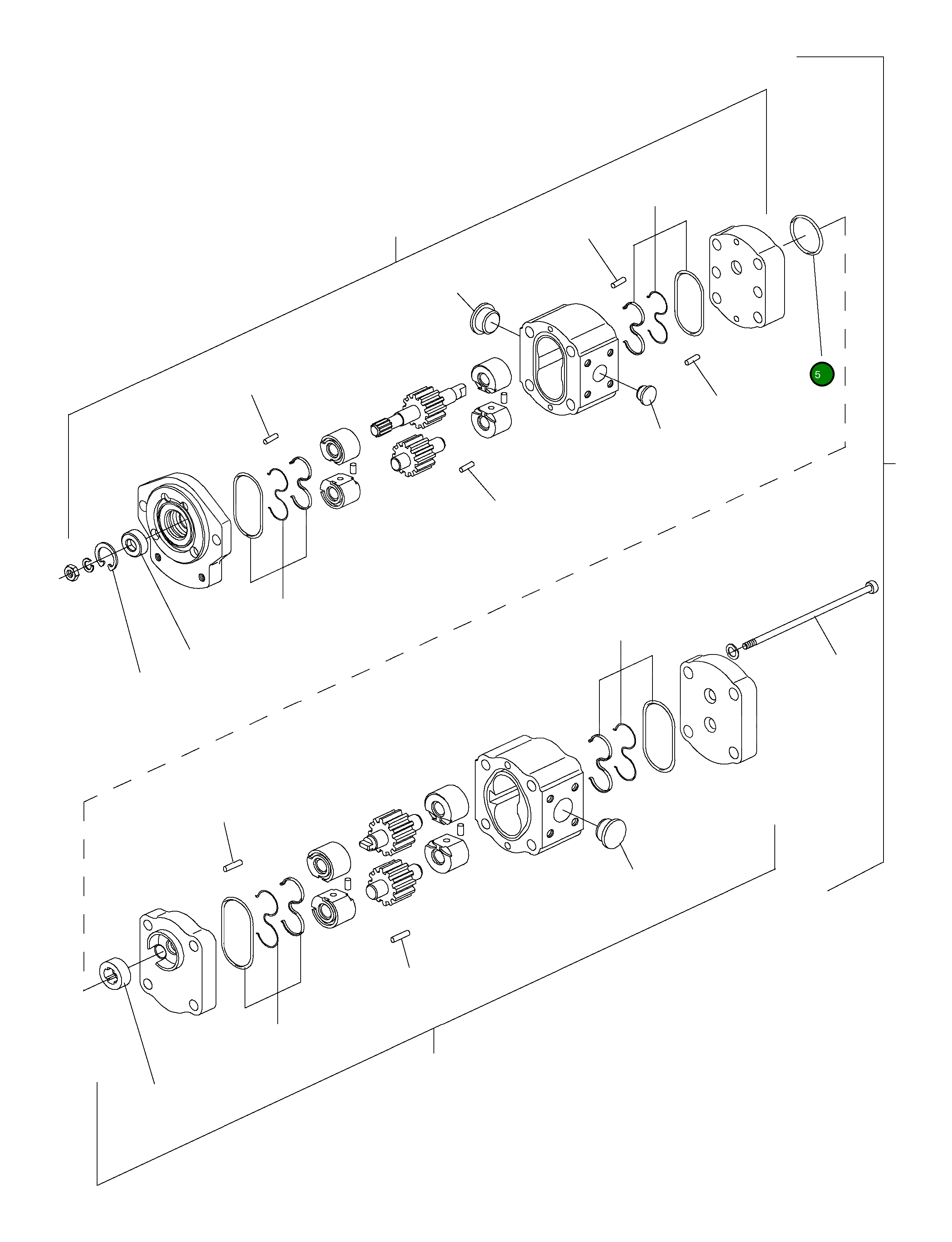 Кольцо уплотнительное (O-Ring) 42T-62-H0P10  Komatsu