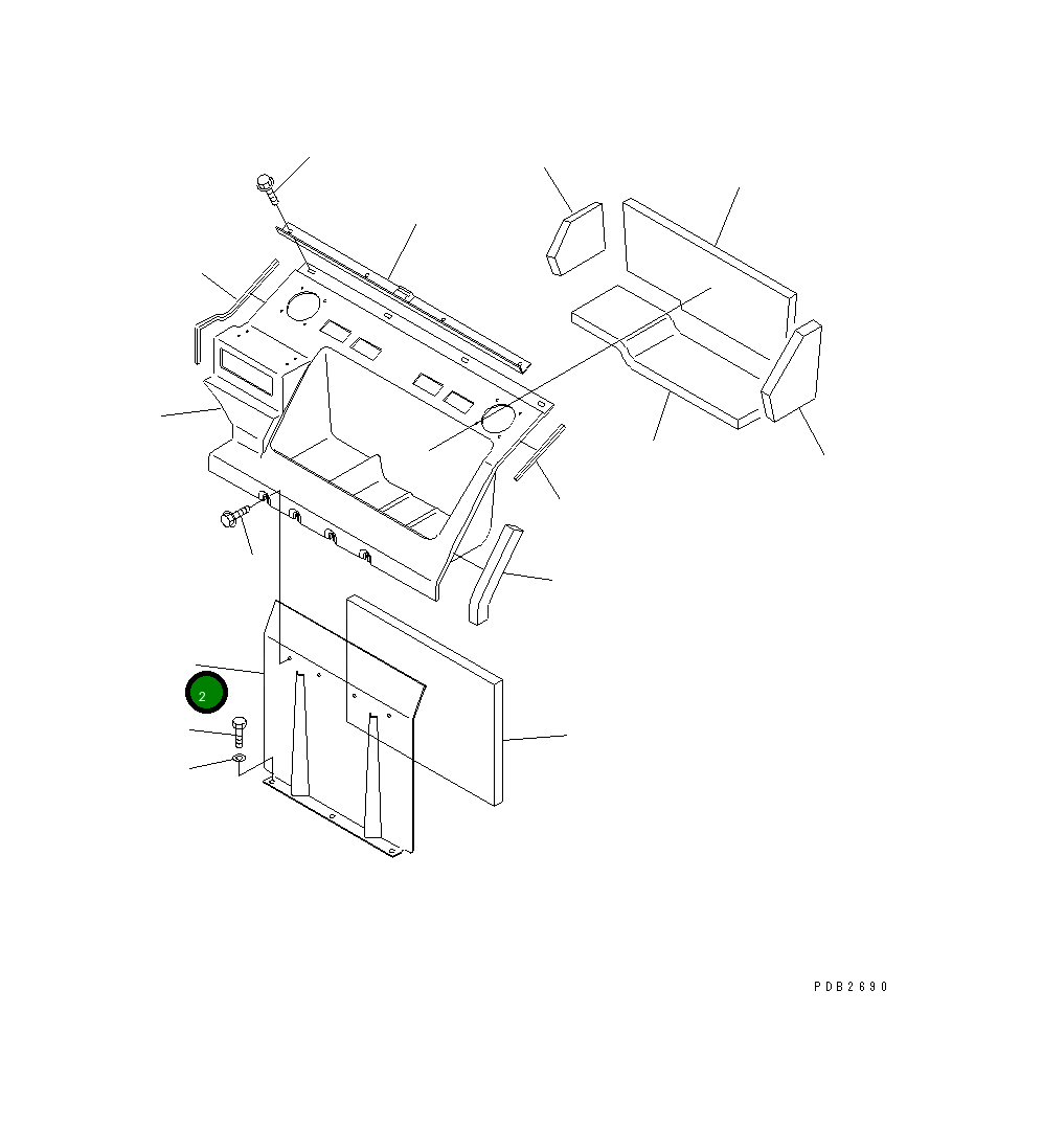 Крышка 20Y-979-K460  Komatsu