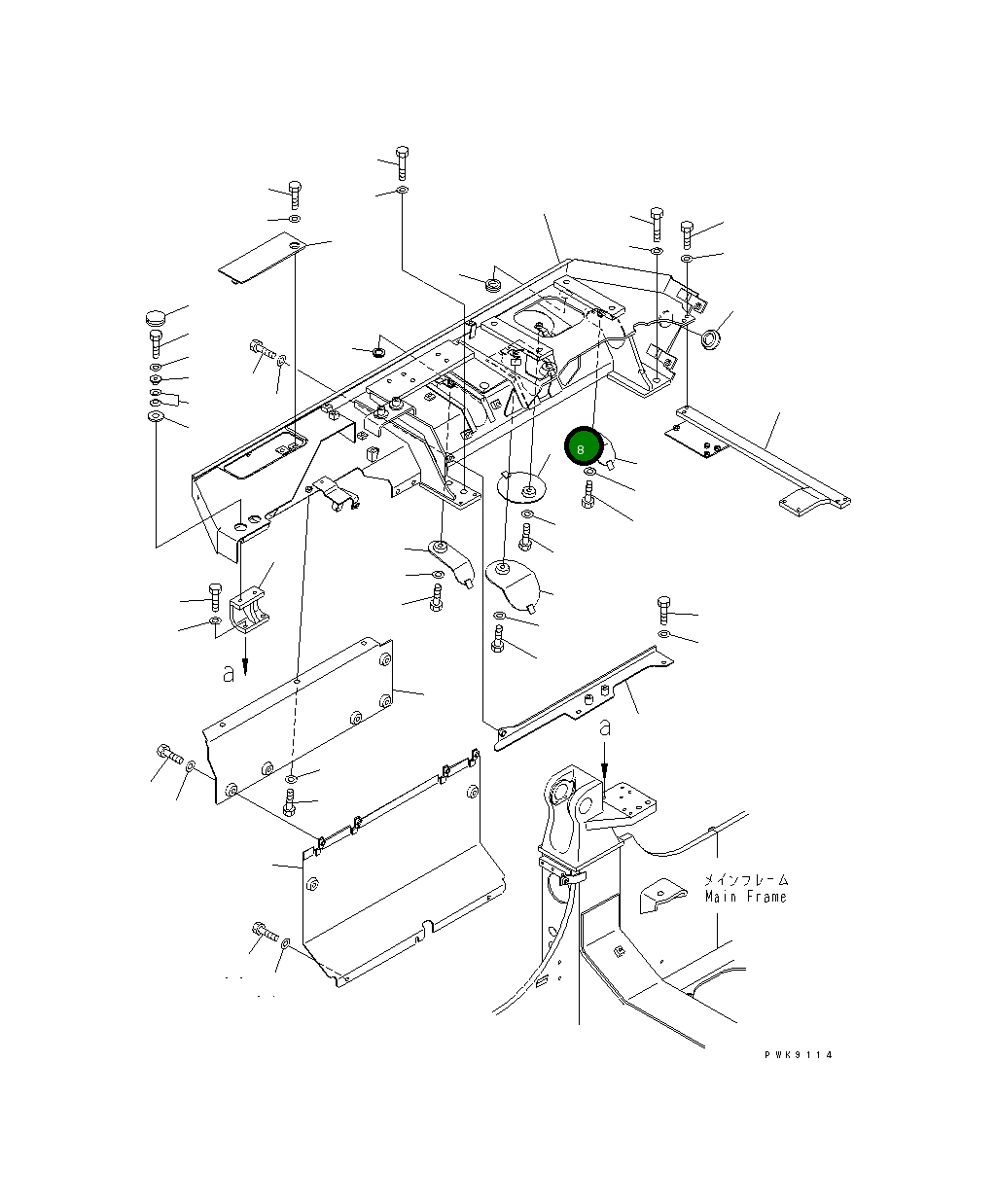 Крышка 134-54-63181 Komatsu