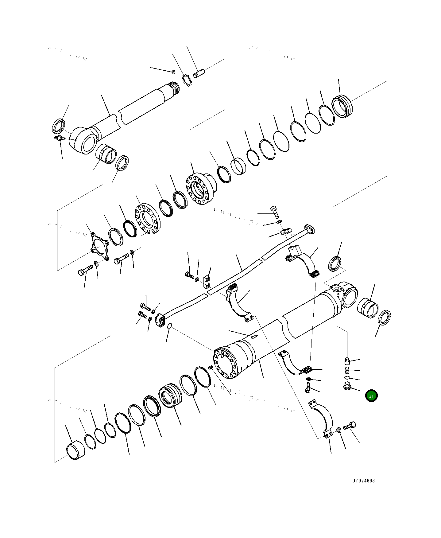 Кольцо уплотнительное (O-Ring) 0700252034 Komatsu