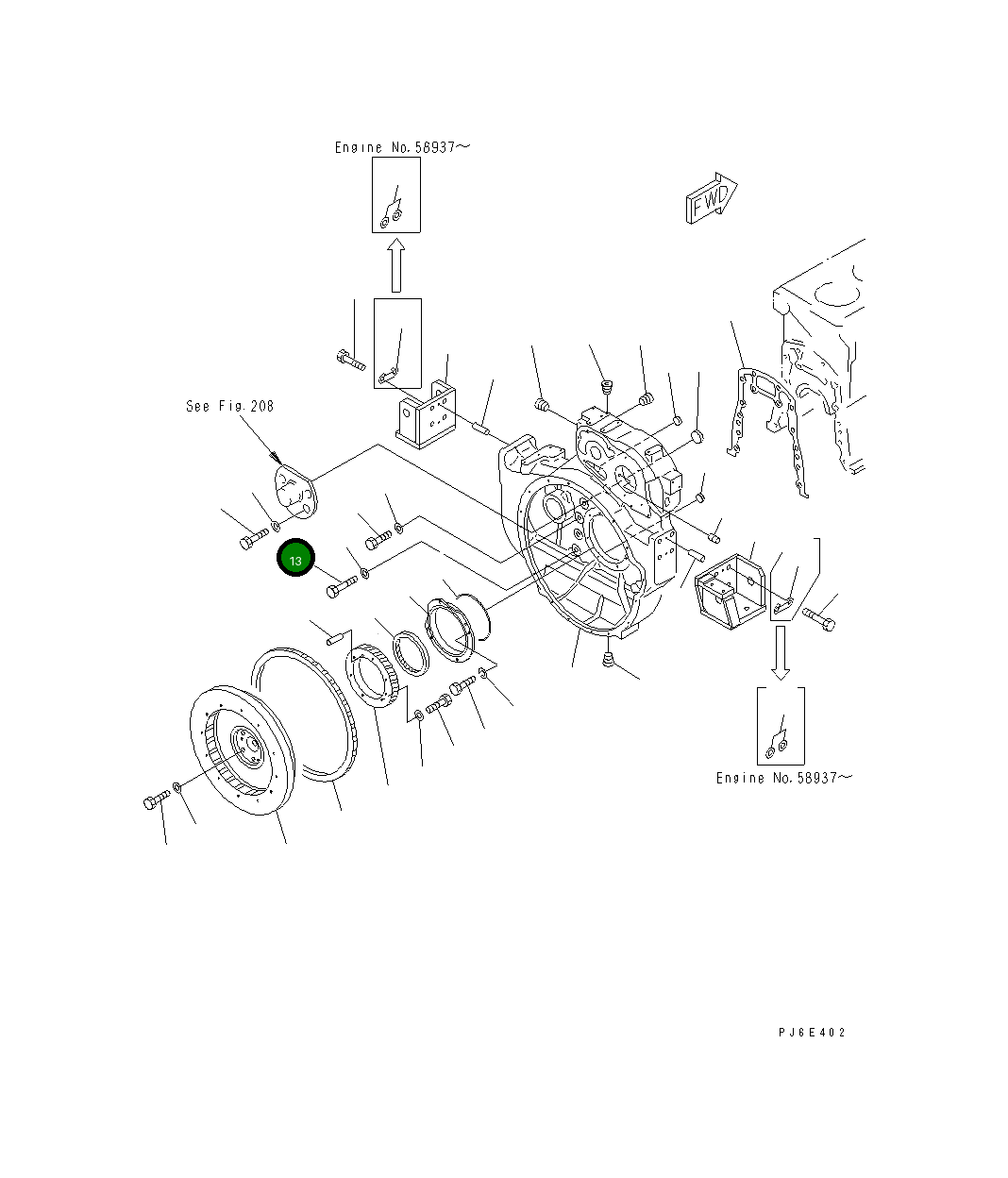 Болт 01010-61870 Komatsu