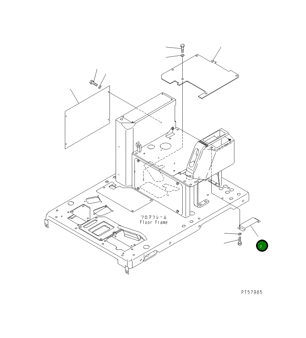 Крышка 23D-809-3710  Komatsu