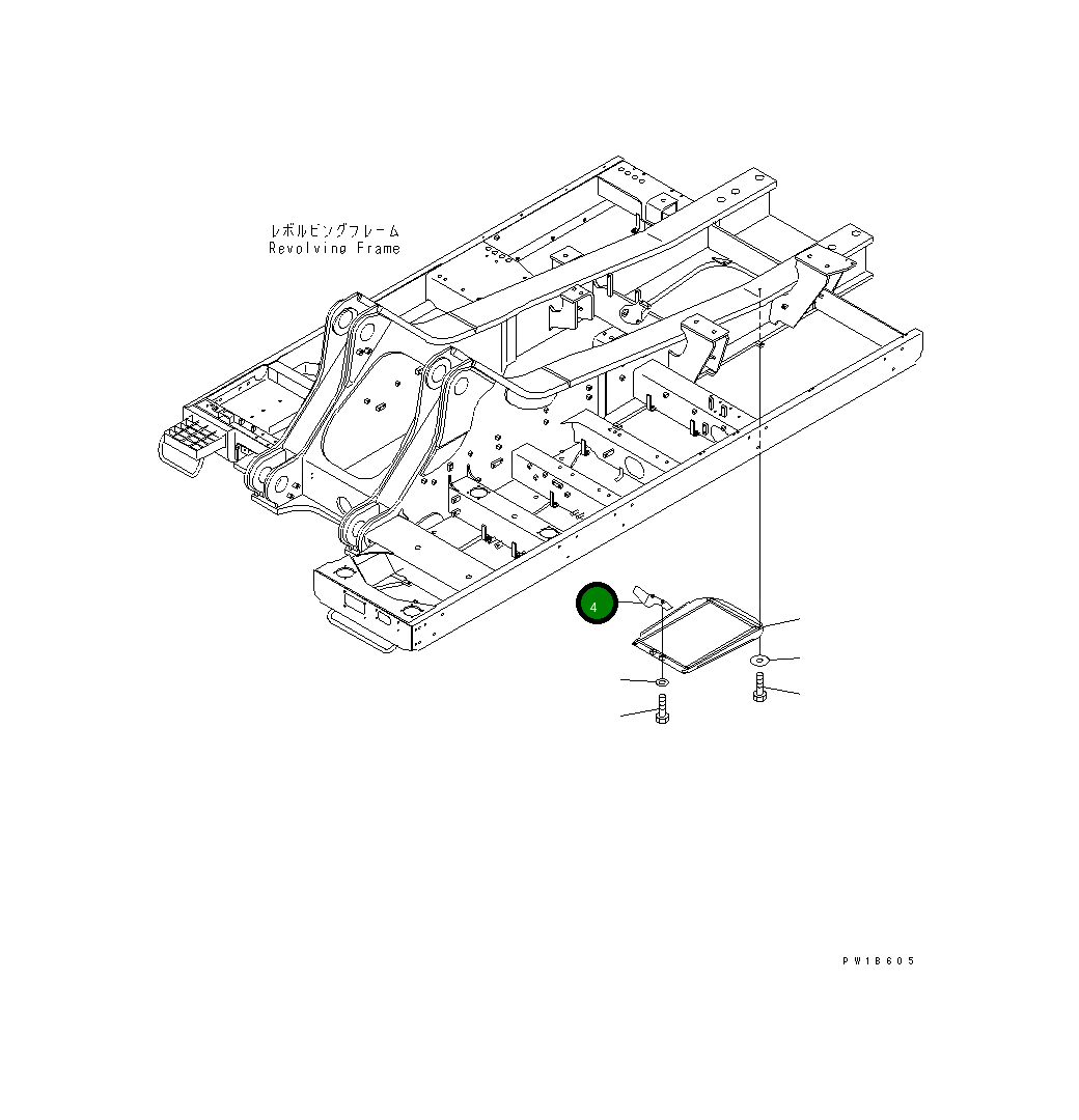 Крышка 209-53-11830 Komatsu