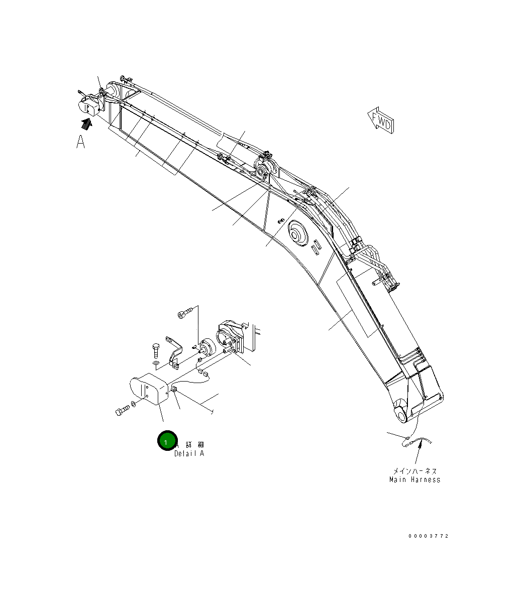 Крышка 22U-70-27130NK Komatsu