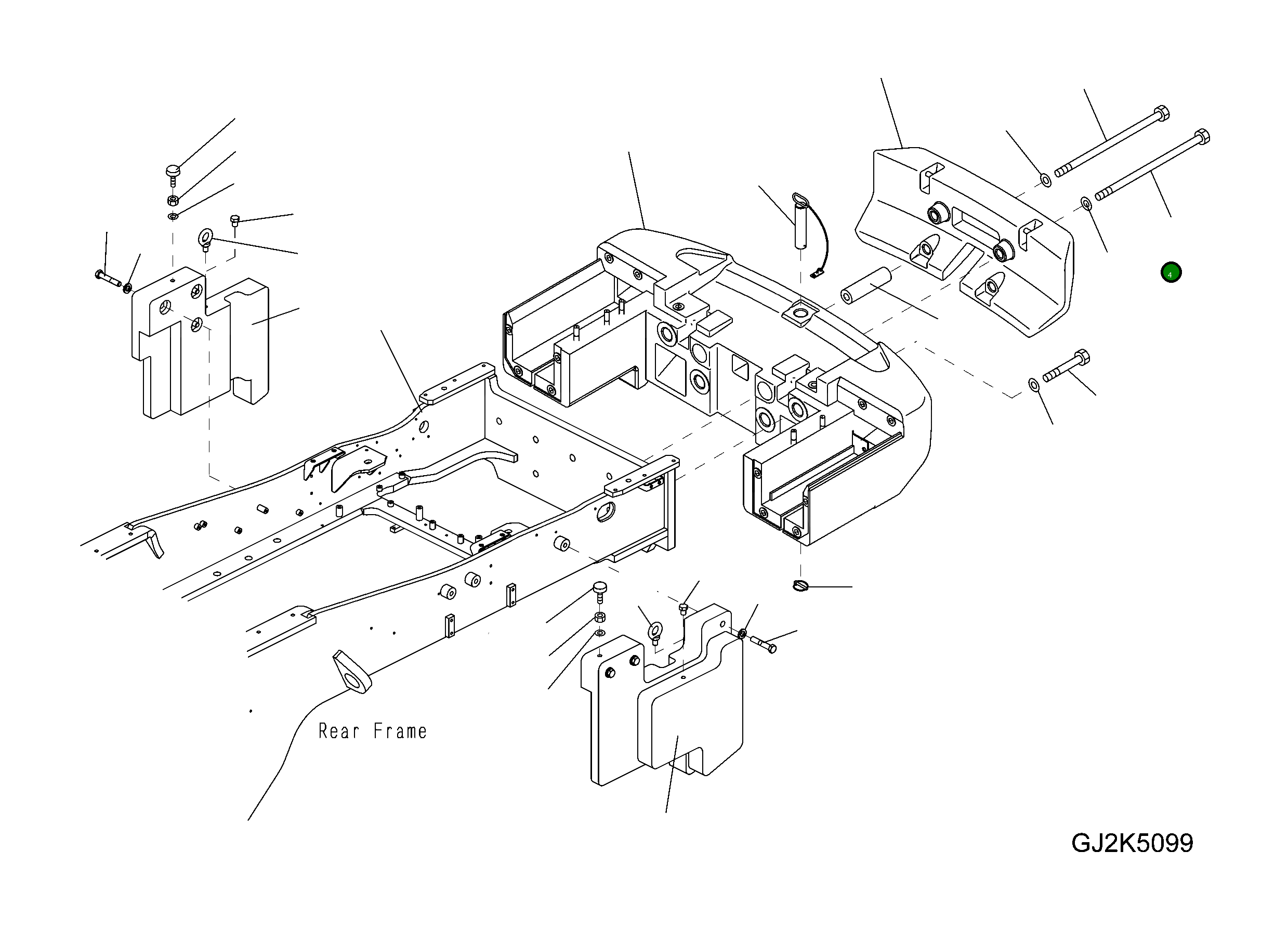 Болт 421-975-4210  Komatsu
