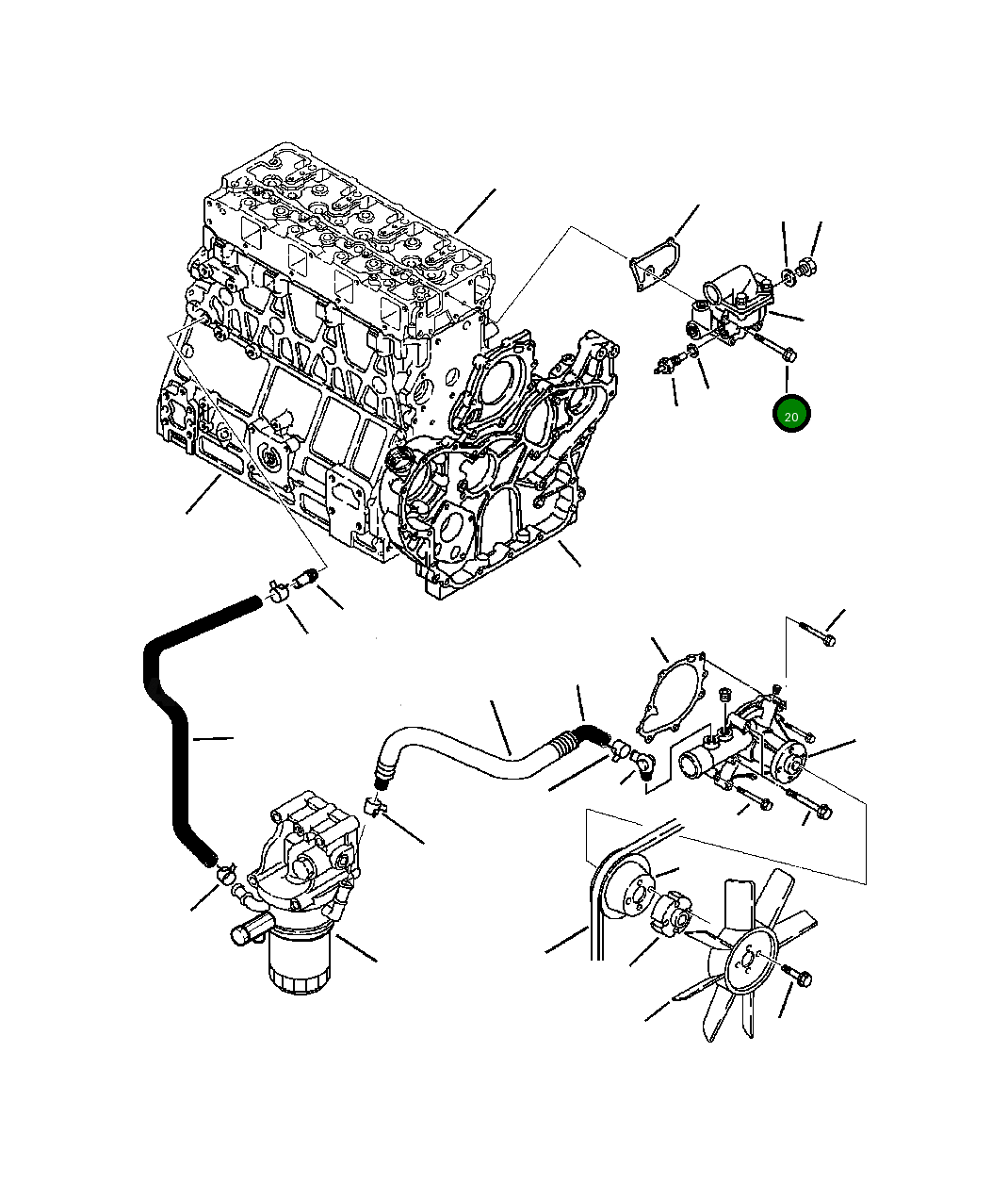 Болт YM26106080602 Komatsu