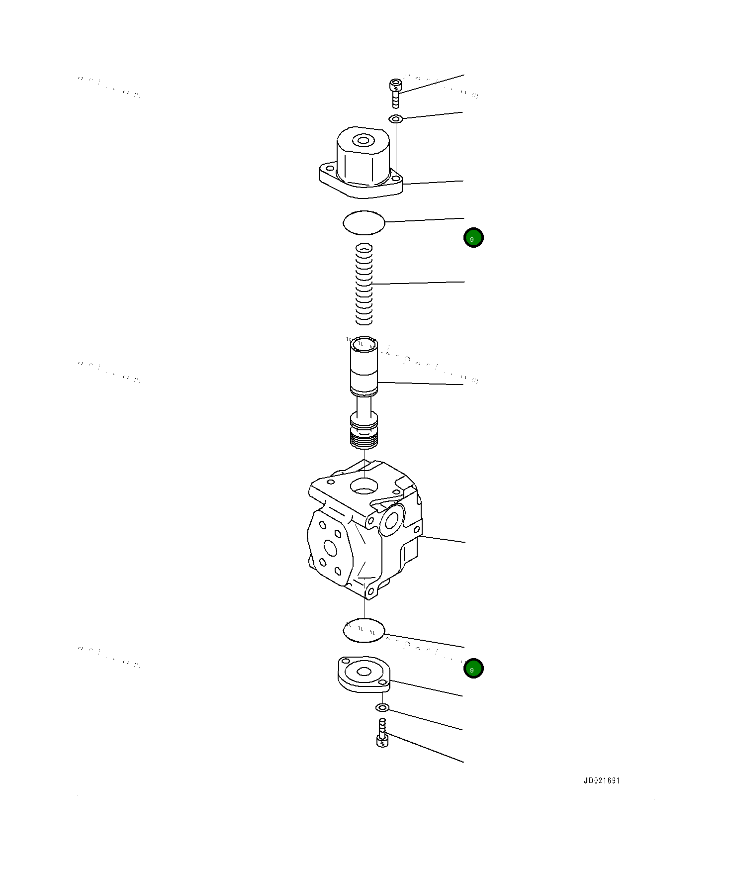 Кольцо уплотнительное (O-Ring) 0700012055 Komatsu