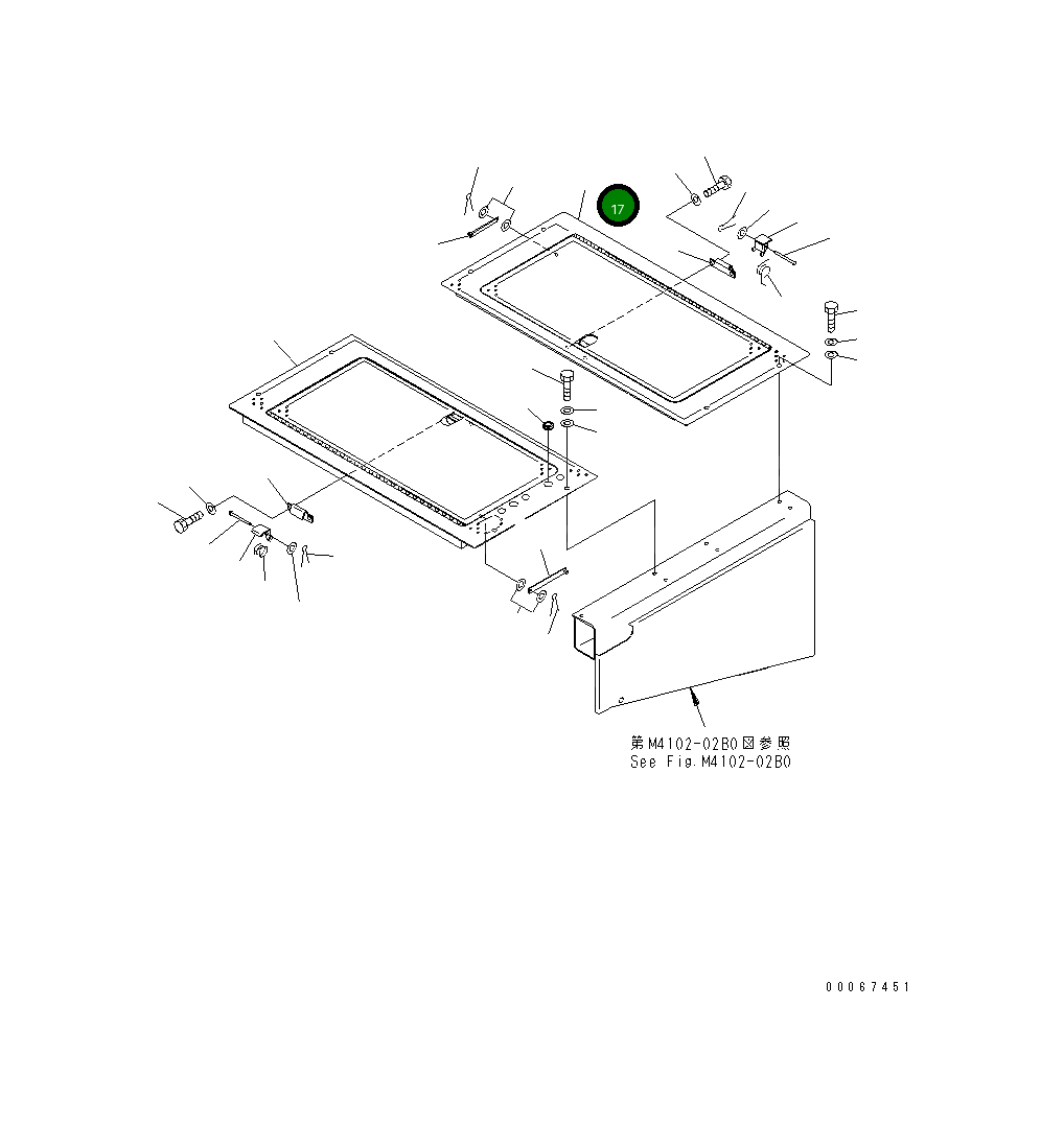 Крышка 427-54-25971  Komatsu