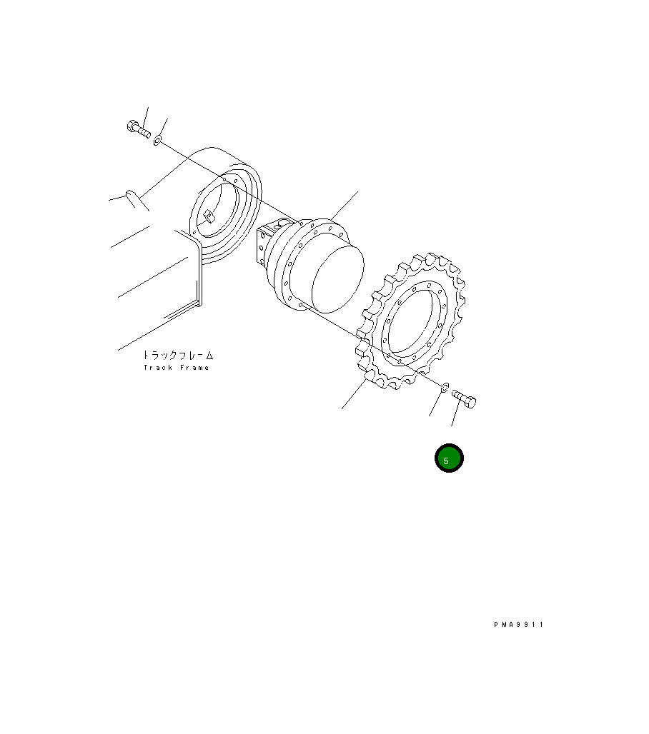 Болт 203-27-51120 Komatsu