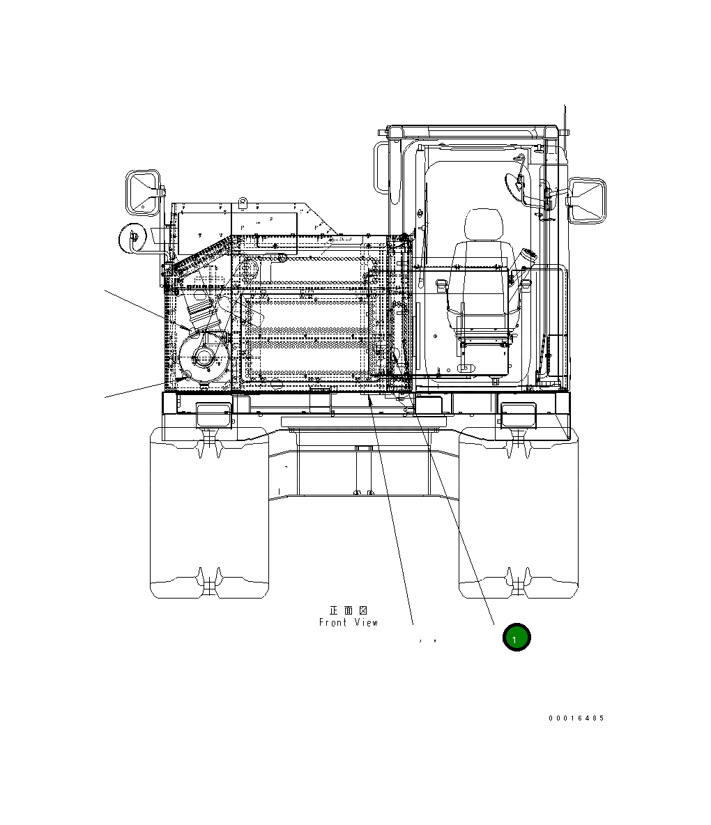 Крышка 14S-54-24630 Komatsu