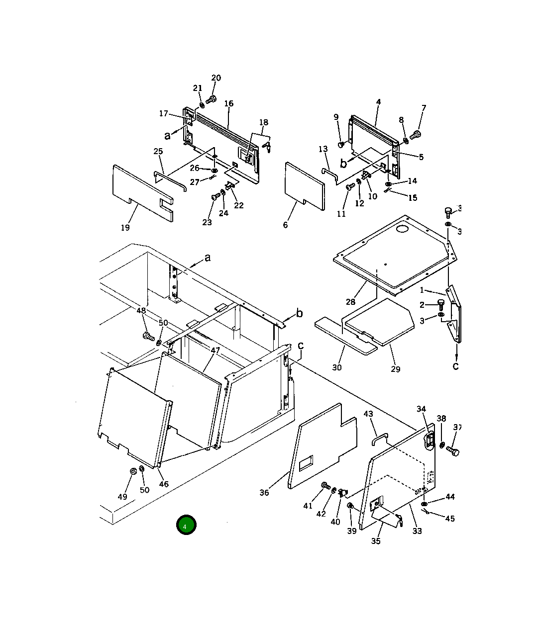 Крышка 201-54-41190  Komatsu
