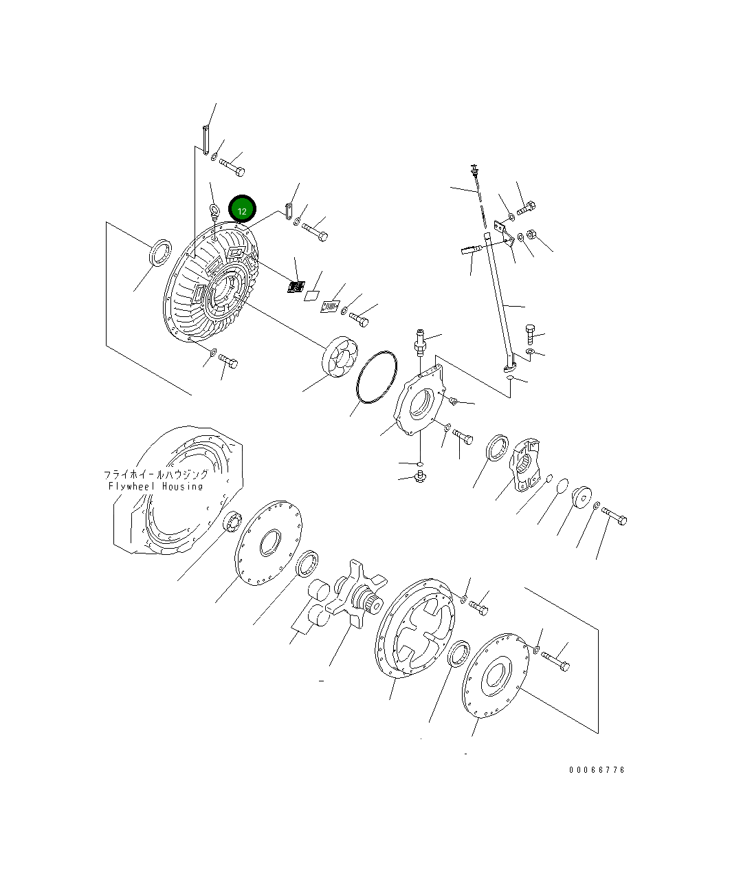Крышка 198-12-41113 Komatsu