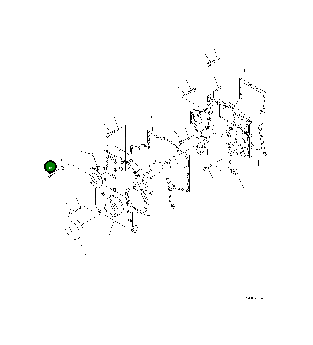 Болт 01011-31430 Komatsu