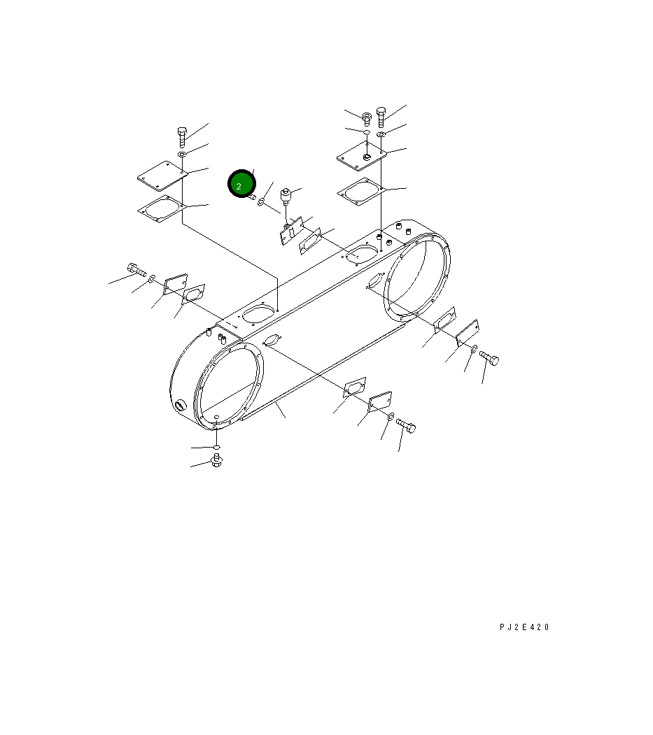 Крышка 23A-23-11161 Komatsu