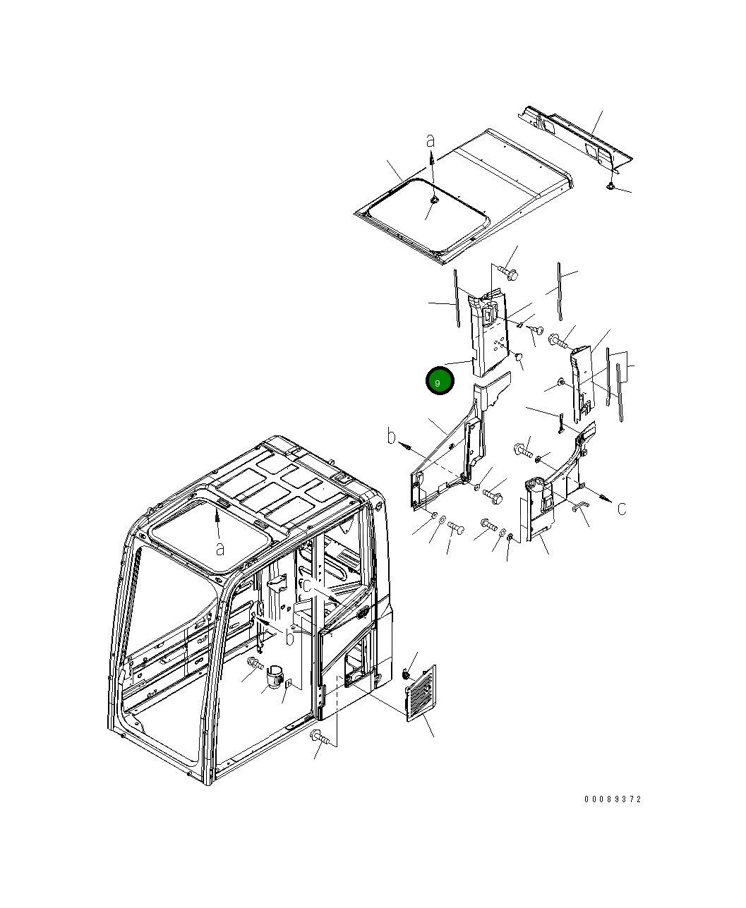 Крышка 20Y-53-17840 Komatsu