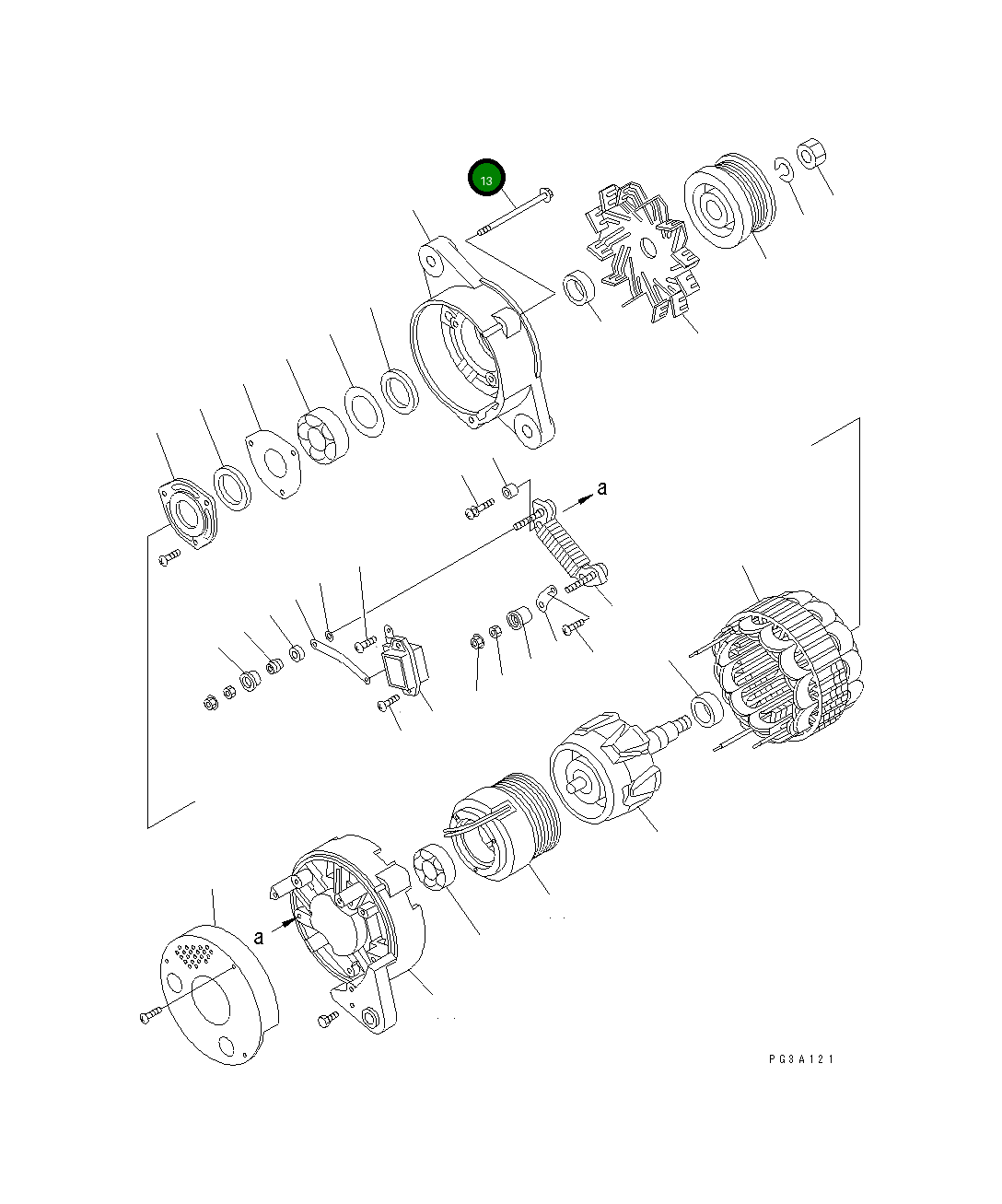 Болт KD0-0275-06802 Komatsu