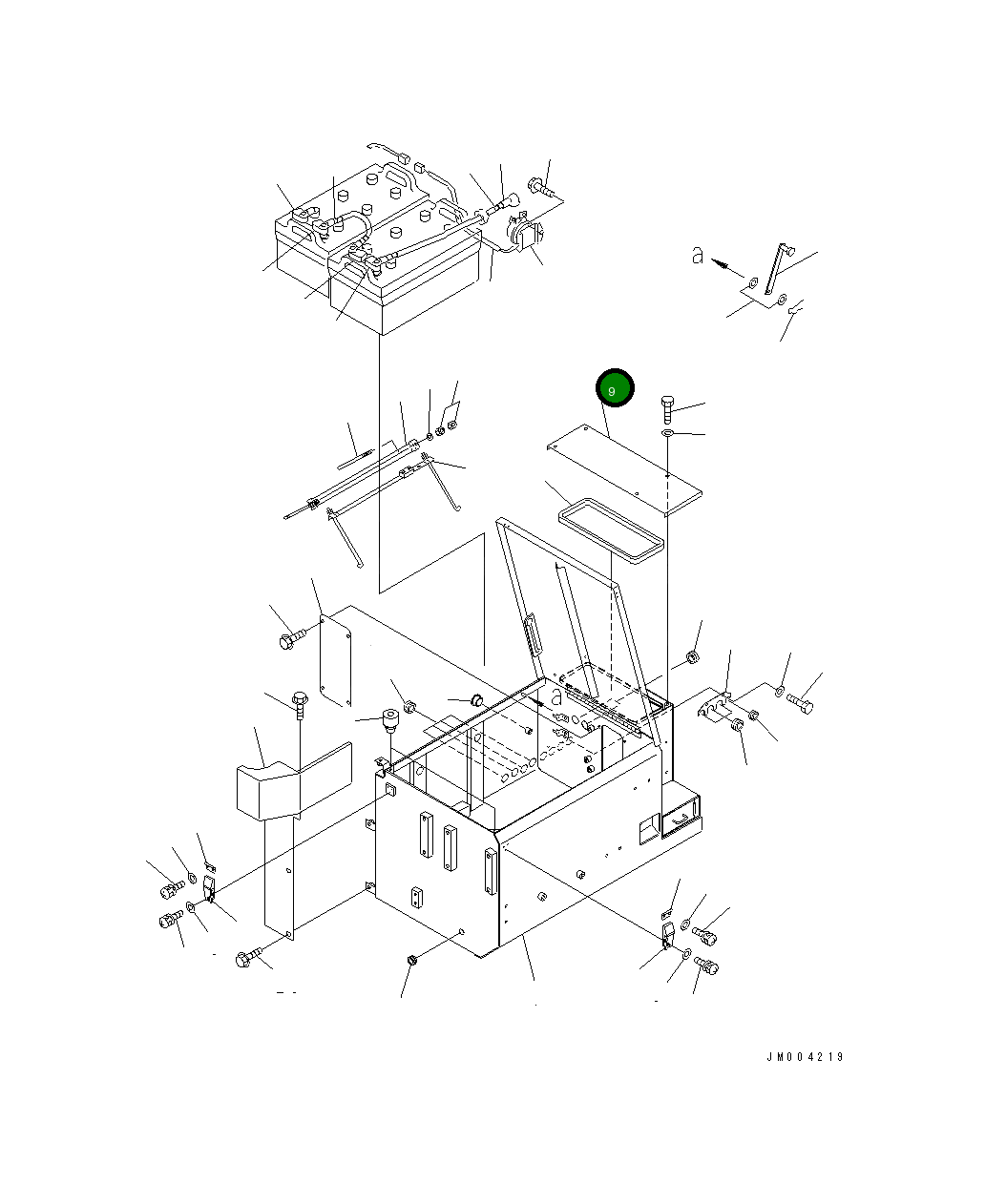 Крышка 427-Z89-2350  Komatsu