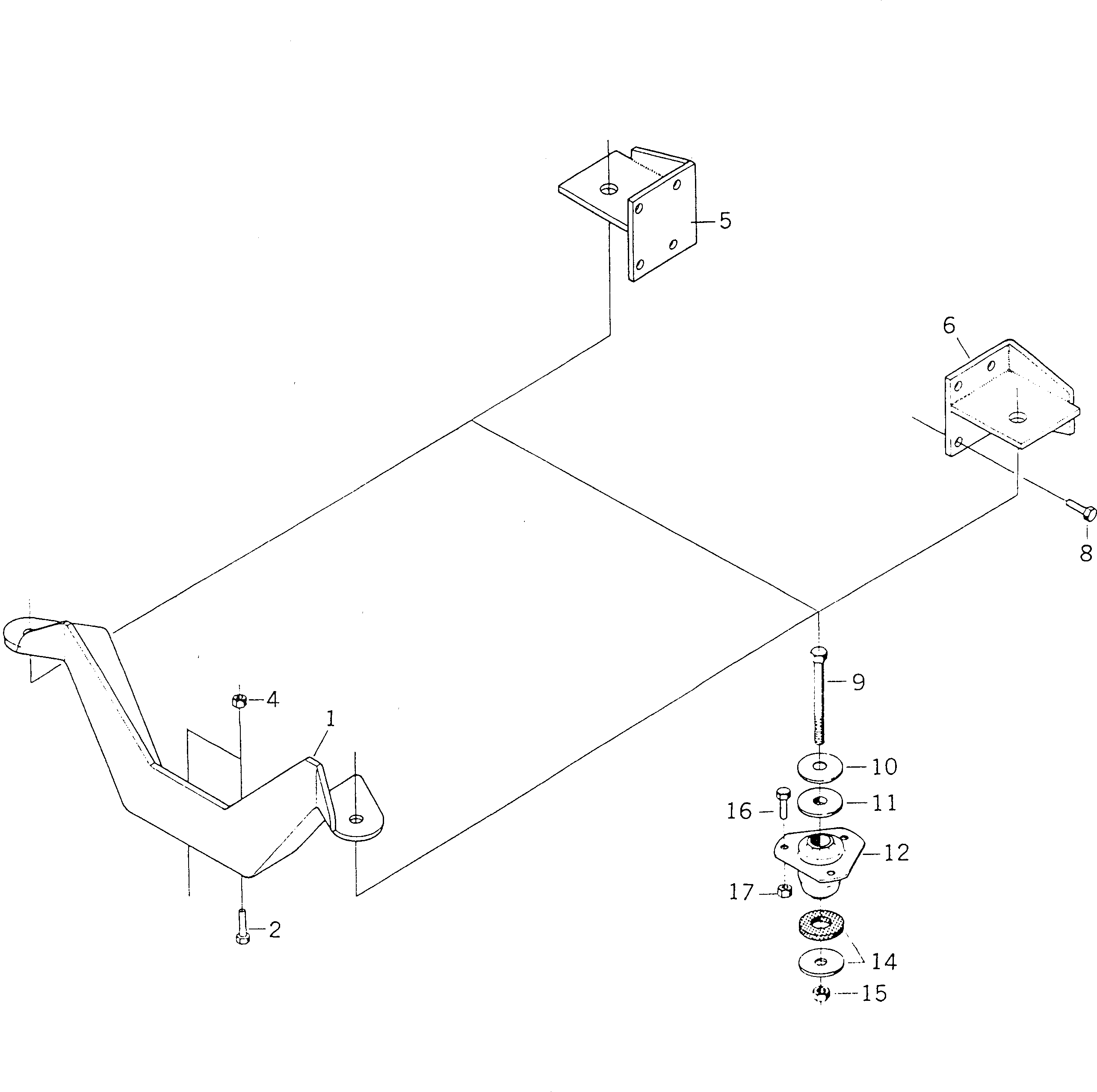 Болт BW060528  Komatsu