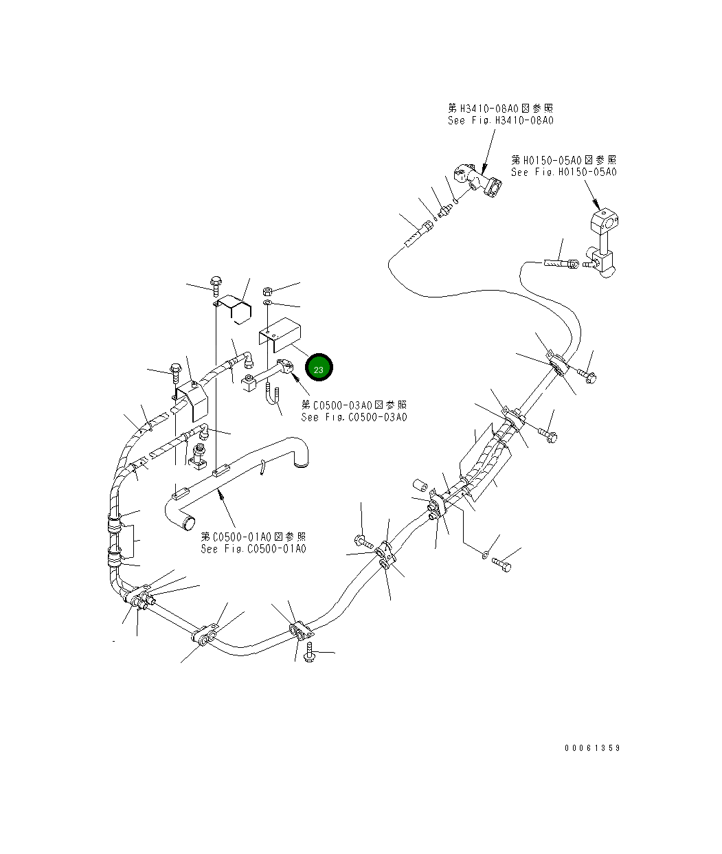 Крышка 56D-61-11930  Komatsu