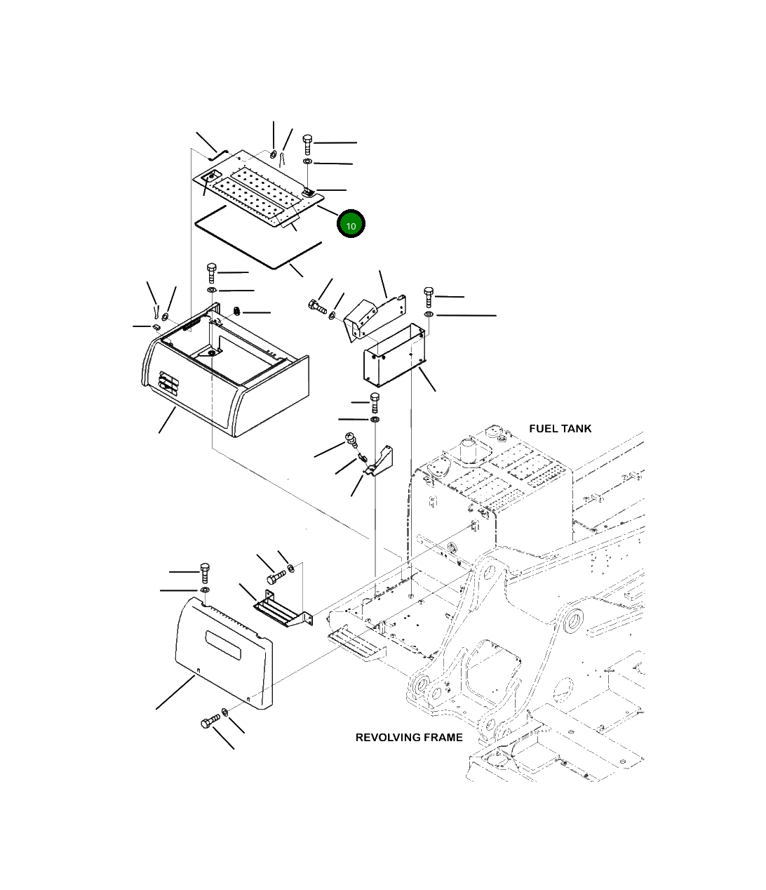 Крышка 207-54-41431  Komatsu