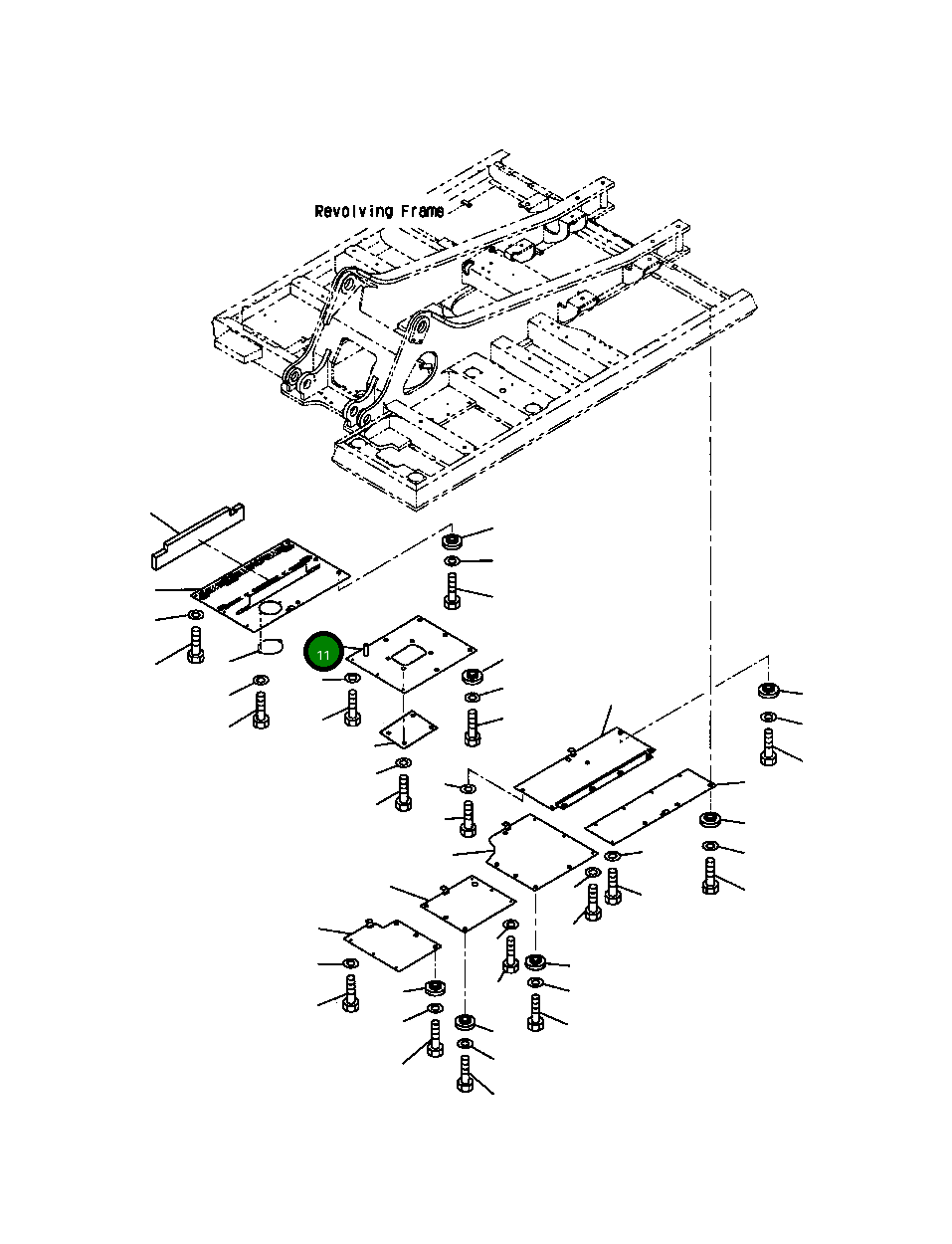 Крышка 208-54-68450 Komatsu