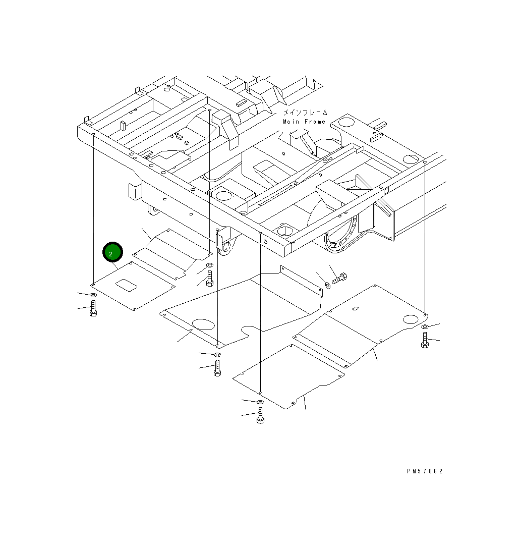 Крышка 277-54-54121 Komatsu