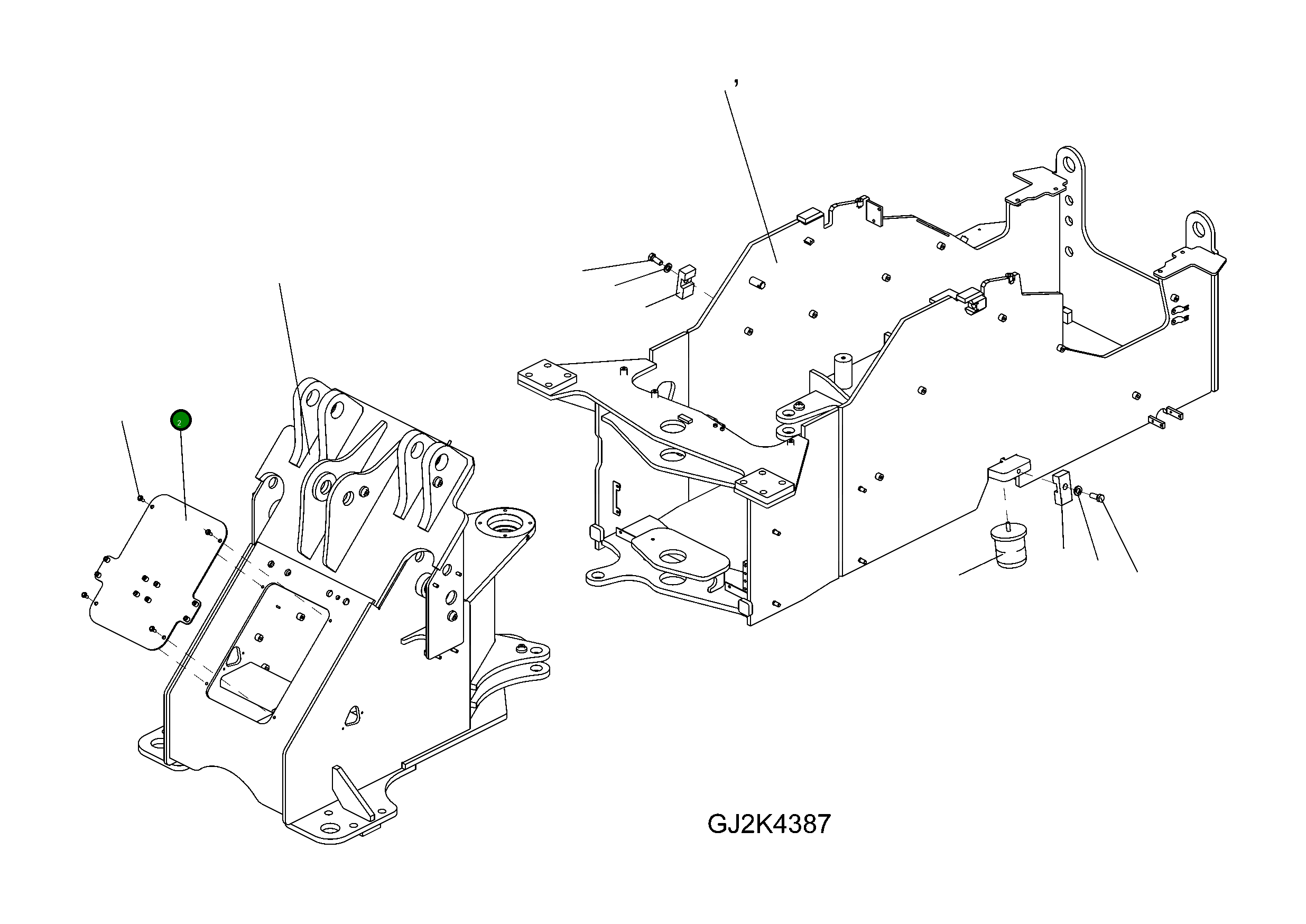Крышка 42W-46-21E40  Komatsu