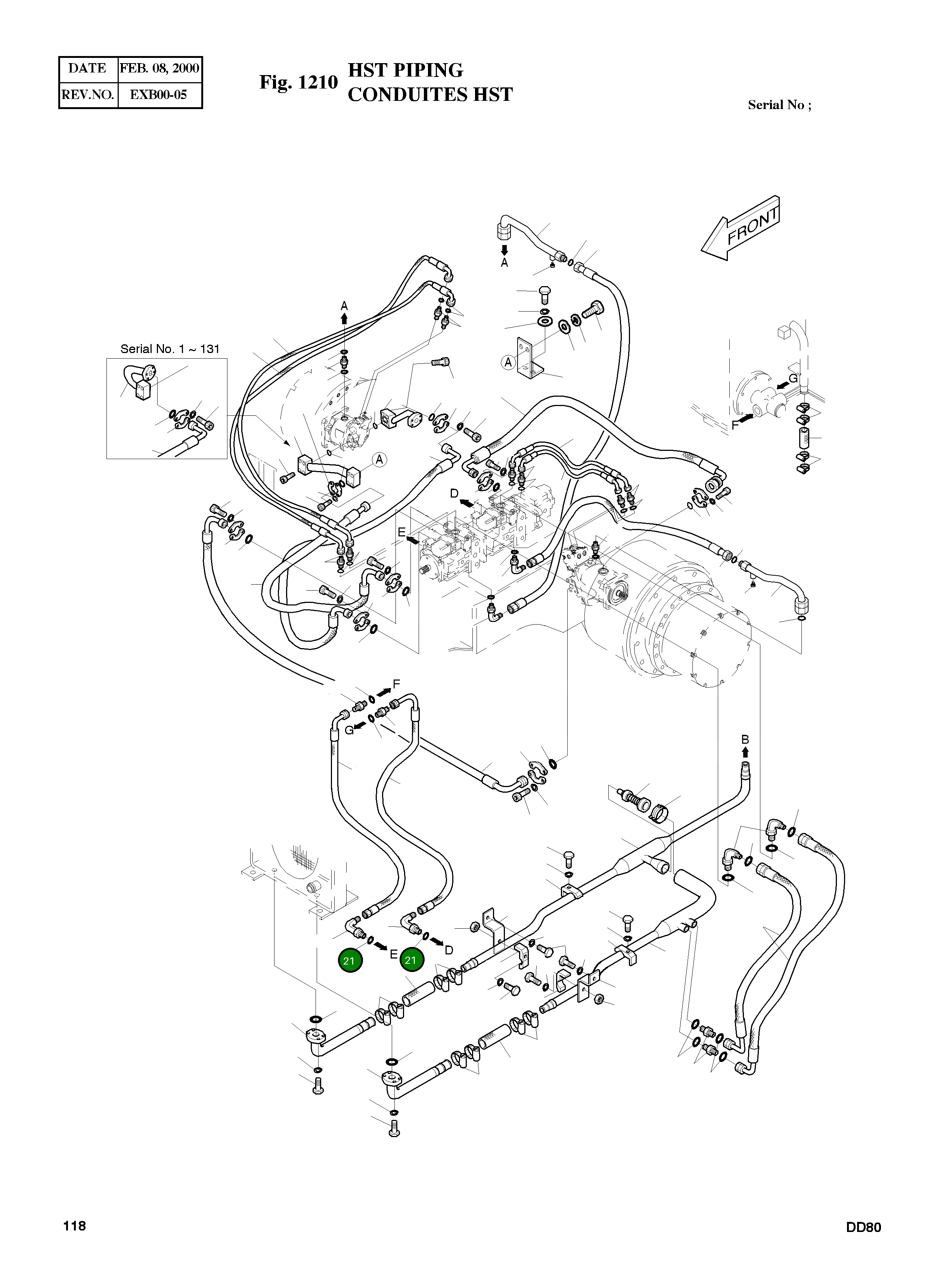 Кольцо уплотнительное (O-Ring) 2180-1026D9 Komatsu