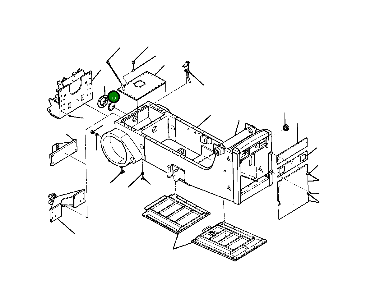 Кольцо уплотнительное (O-Ring) 259 190 R1  Komatsu